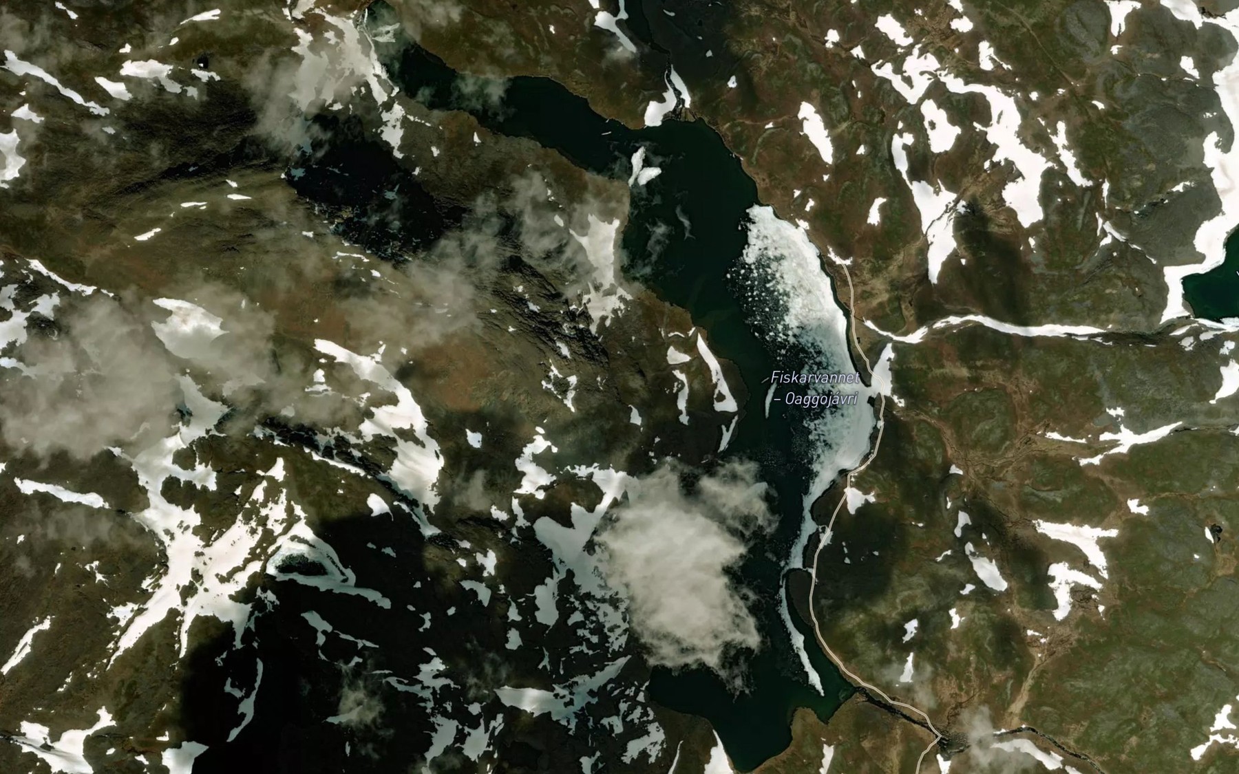 Satellite map of the Fiskarvatnet