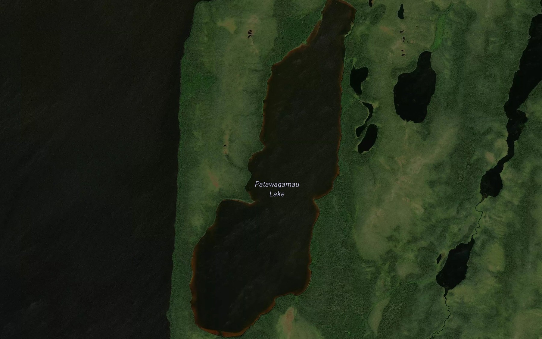 Satellite map of the Patawagamau Lake