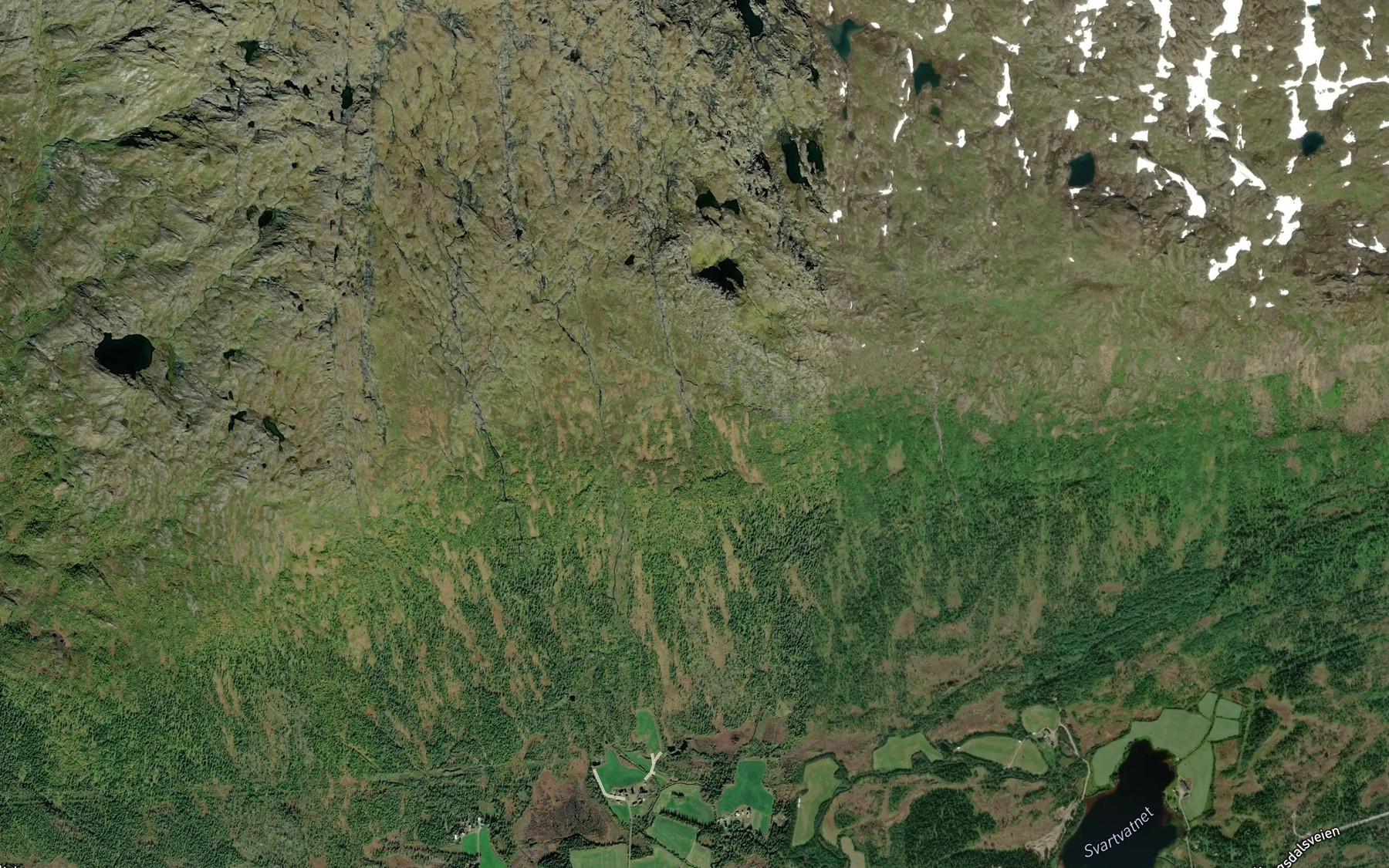 Satellite map of the Merkebekken