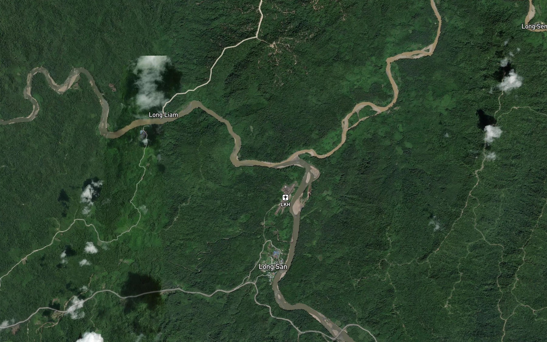 Satellite map of the Benio Rapids
