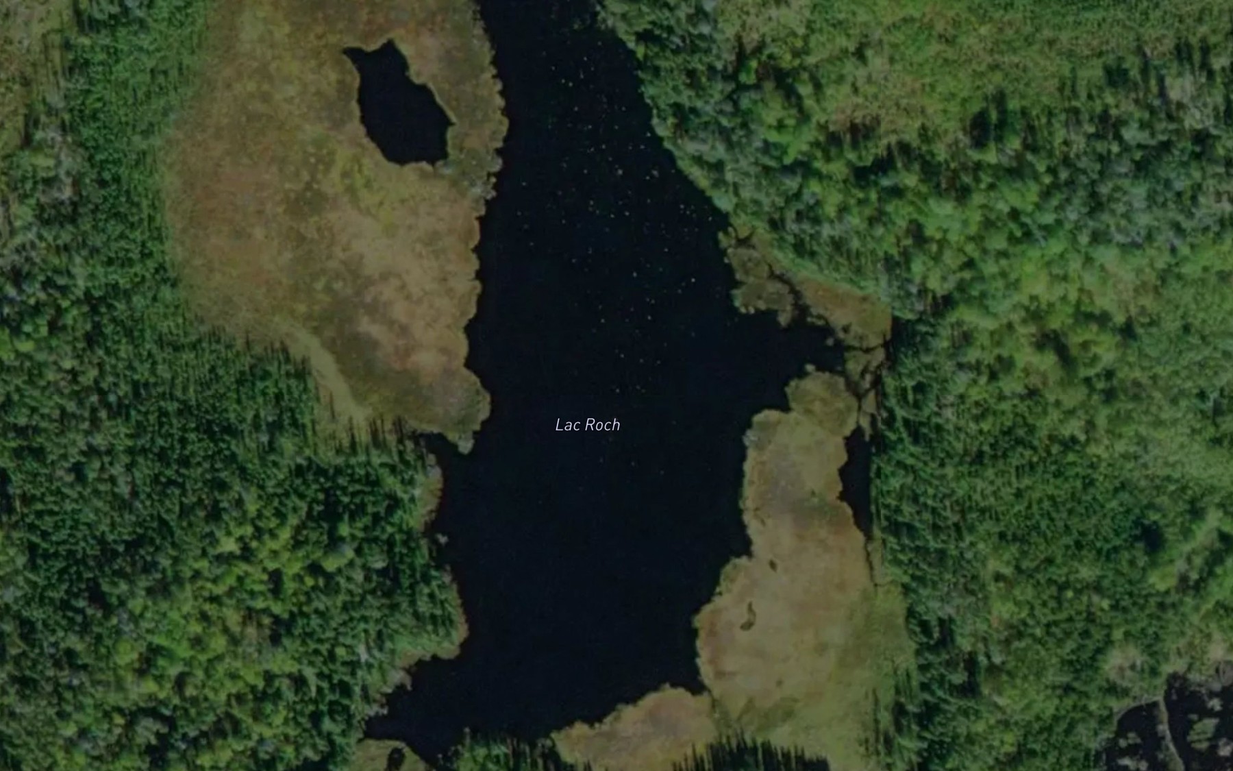 Satellite map of the Lac Roch