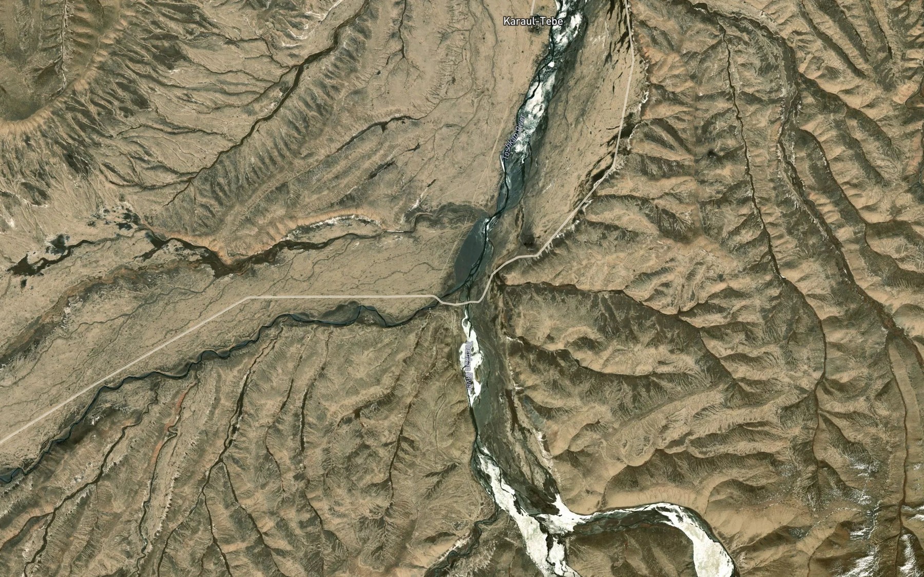Satellite map of the Ortosu