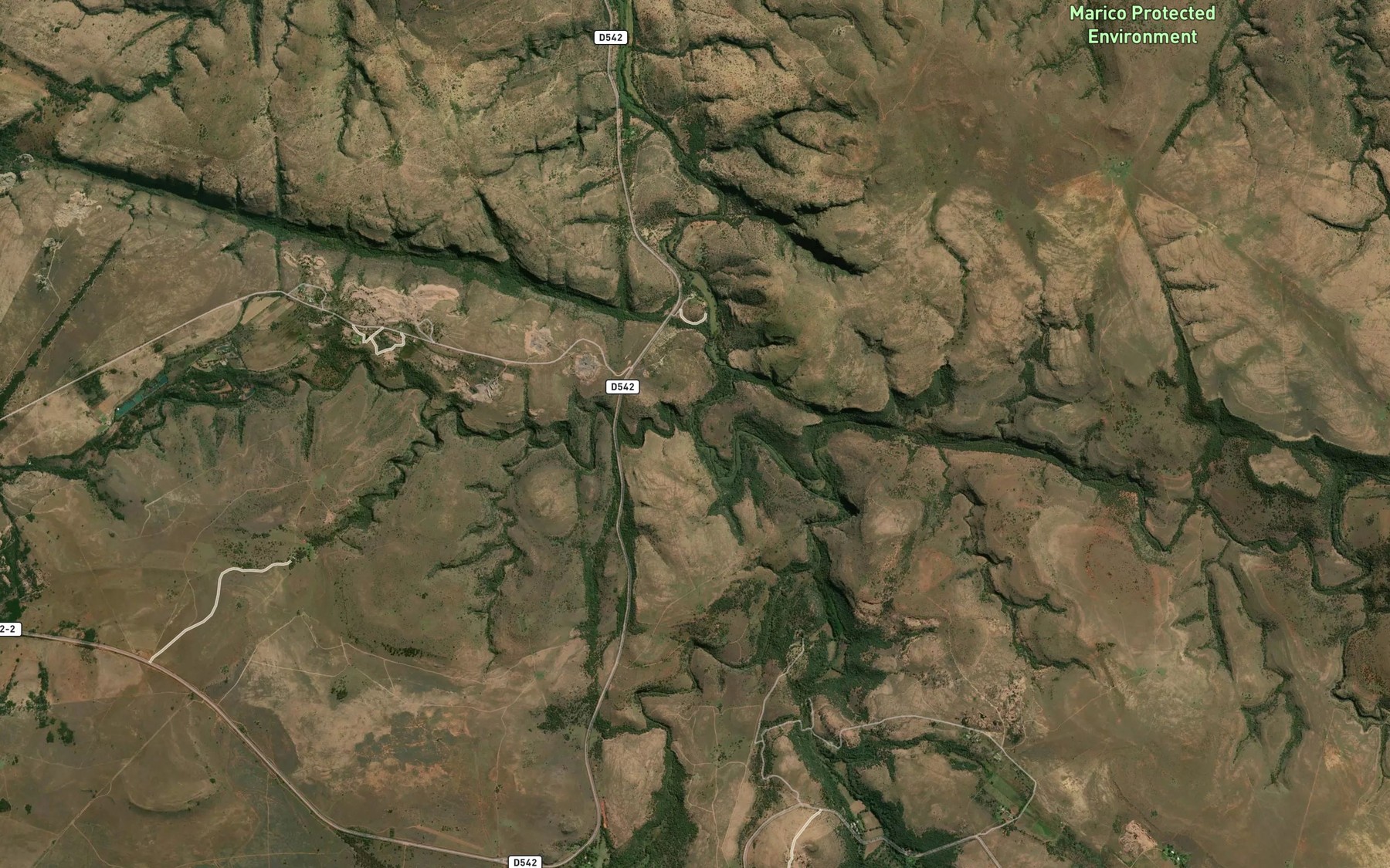 Satellite map of the Ribbokfontein se Loop