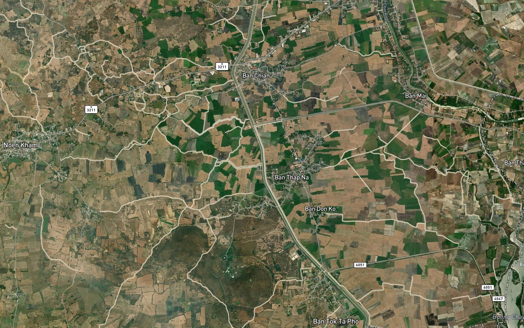 Satellite map of the Huai Wang Khaem