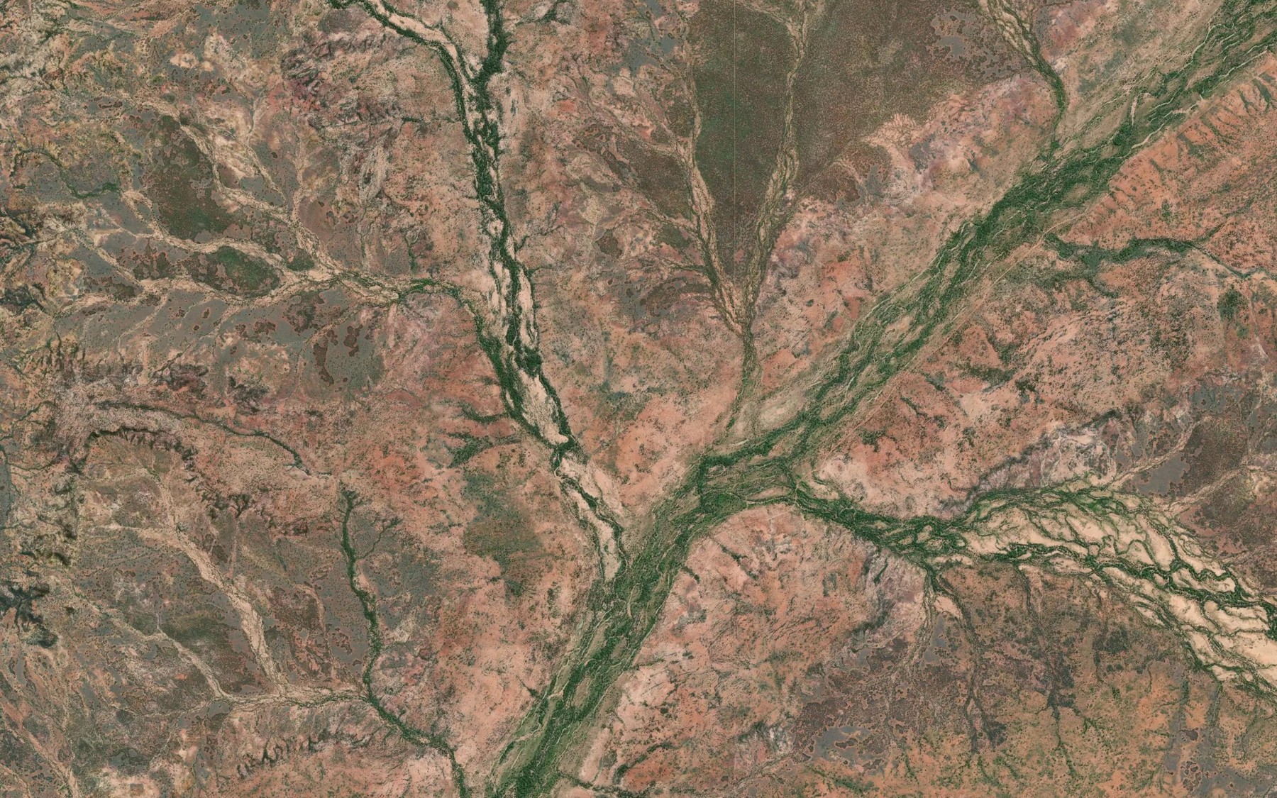 Satellite map of the Deep Creek