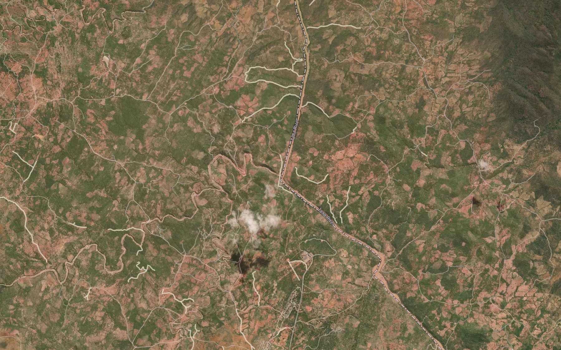 Satellite map of the Thura