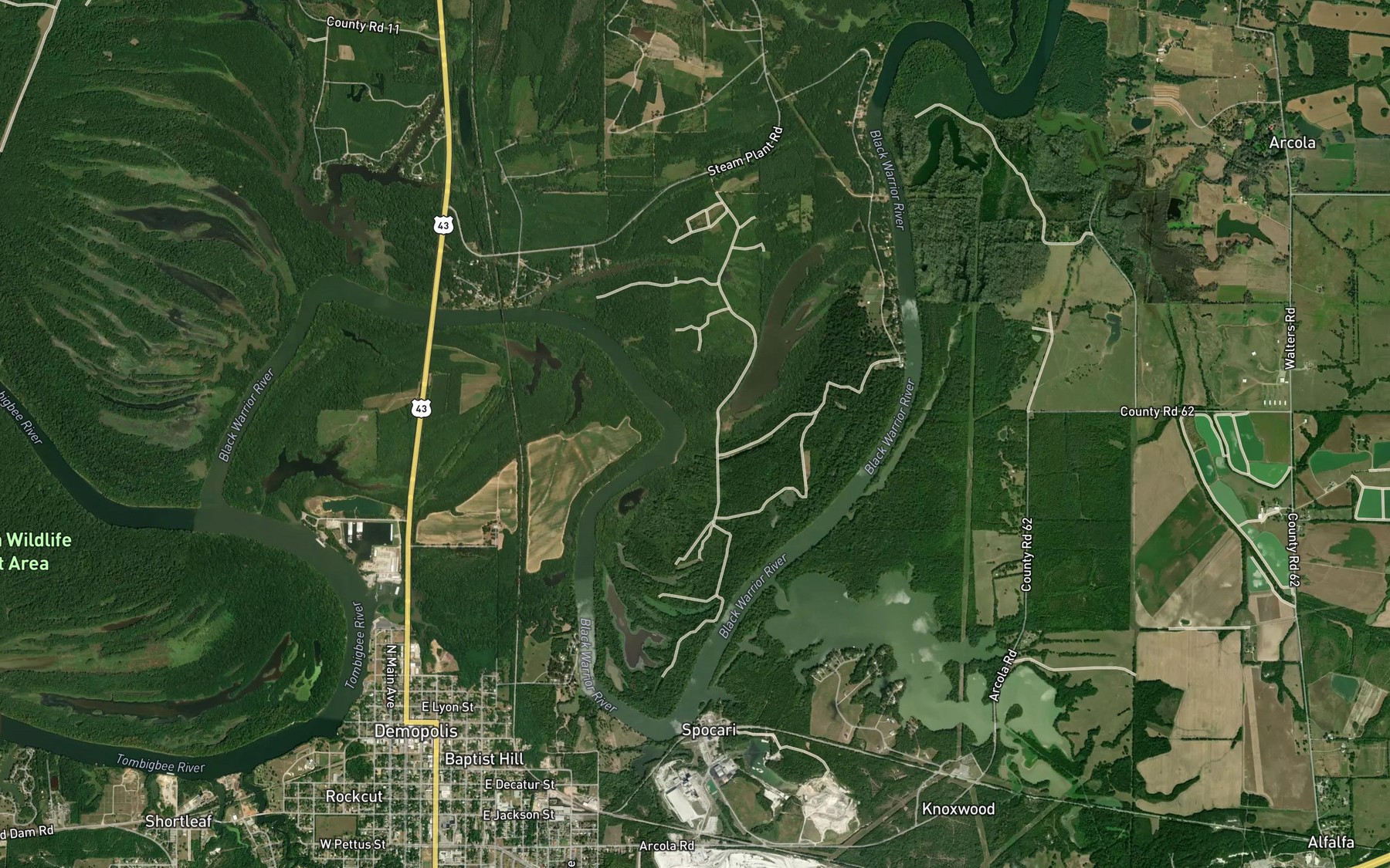 Satellite map of the Gadeous Bend