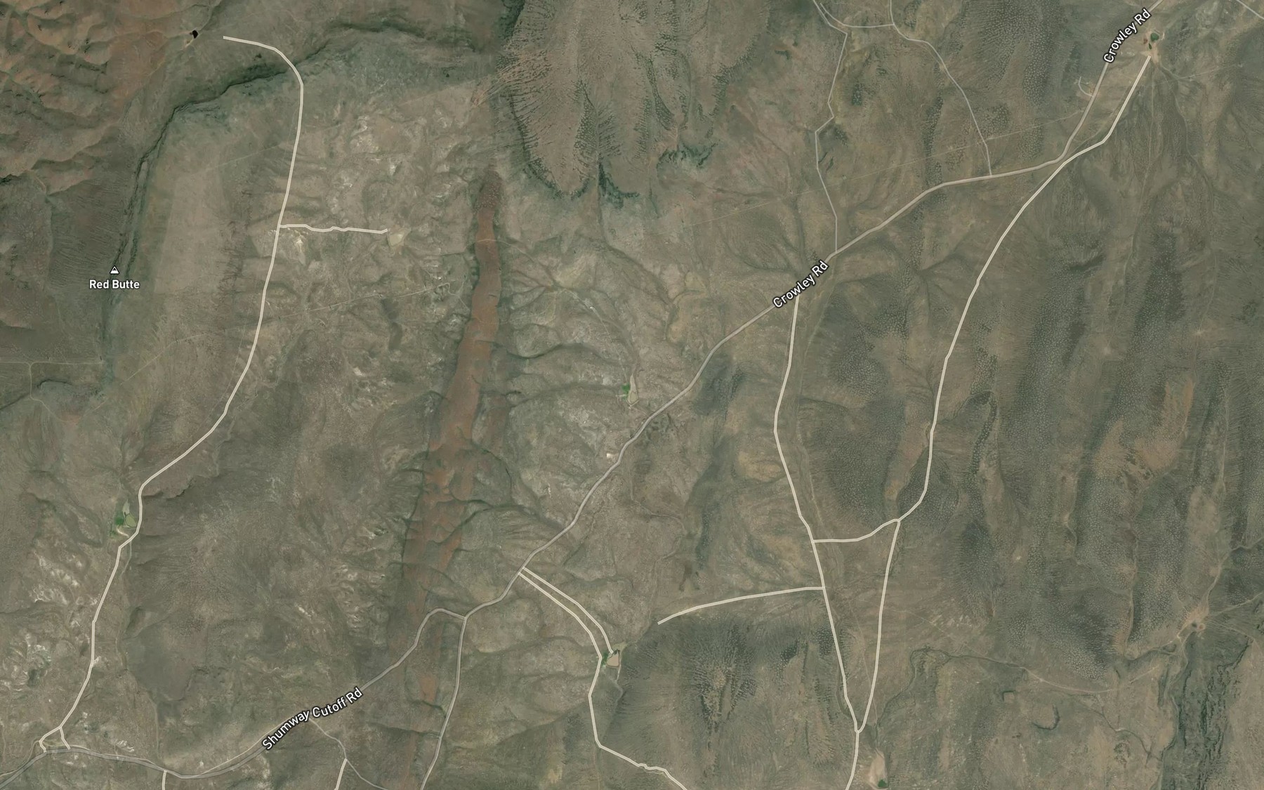 Satellite map of the Harper Road Reservoir