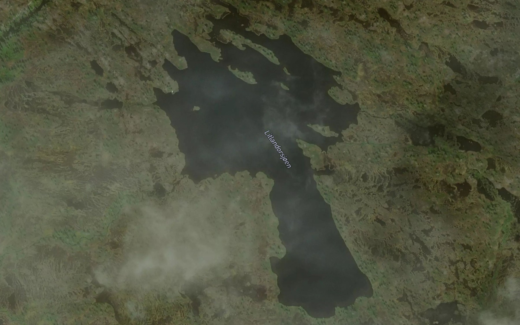 Satellite map of the Litl-Andorsjoen,l