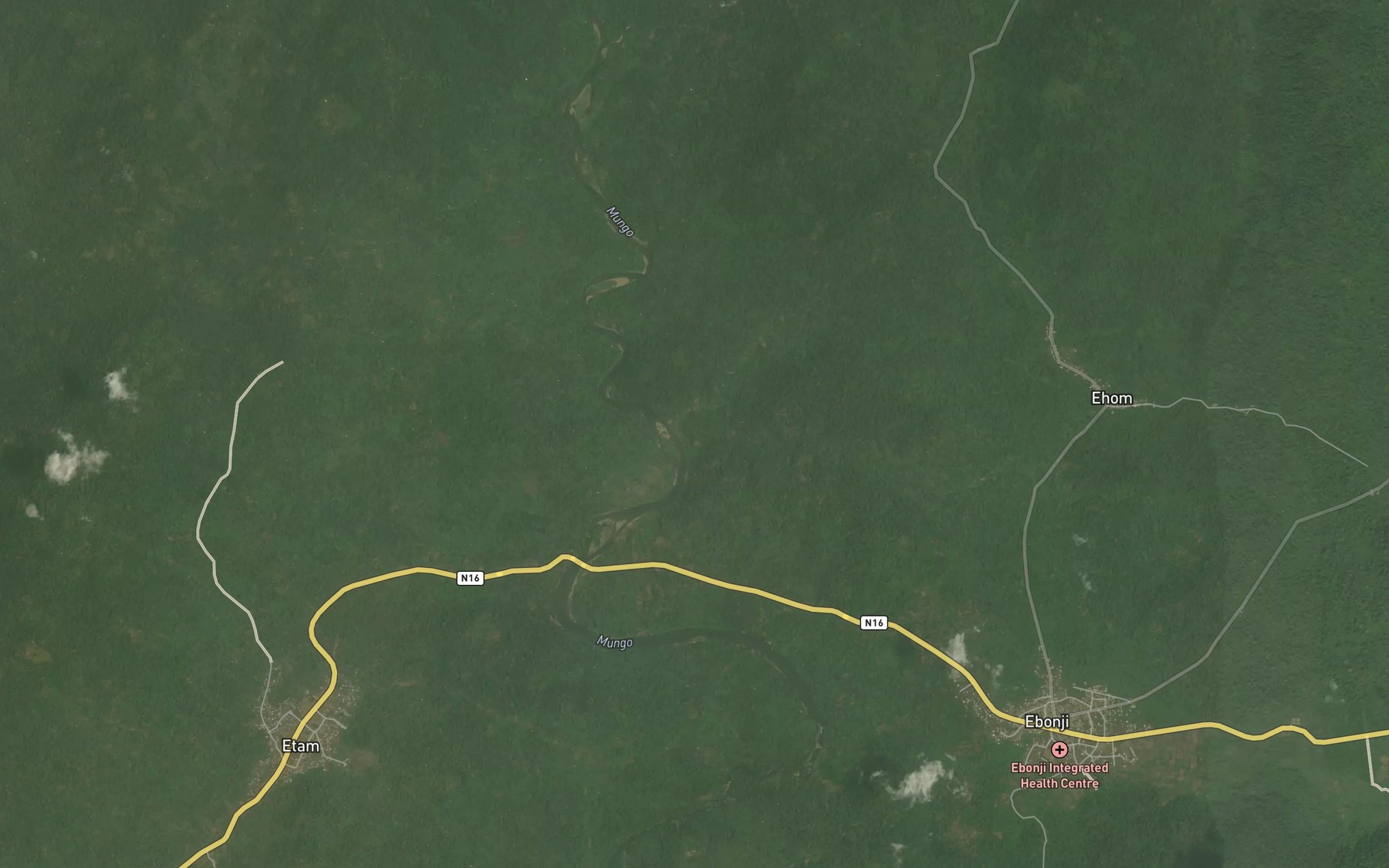 Satellite map of the Swane