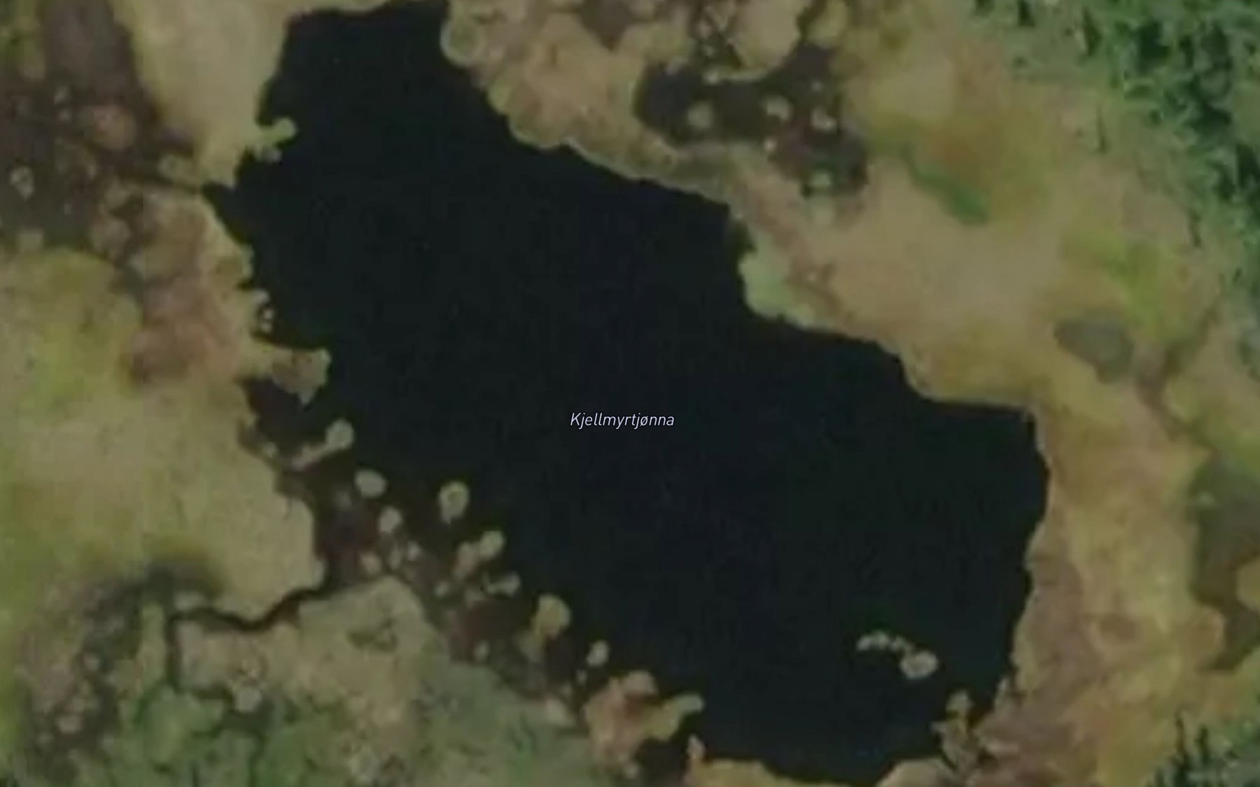Satellite map of the Kjellmyrtjonna