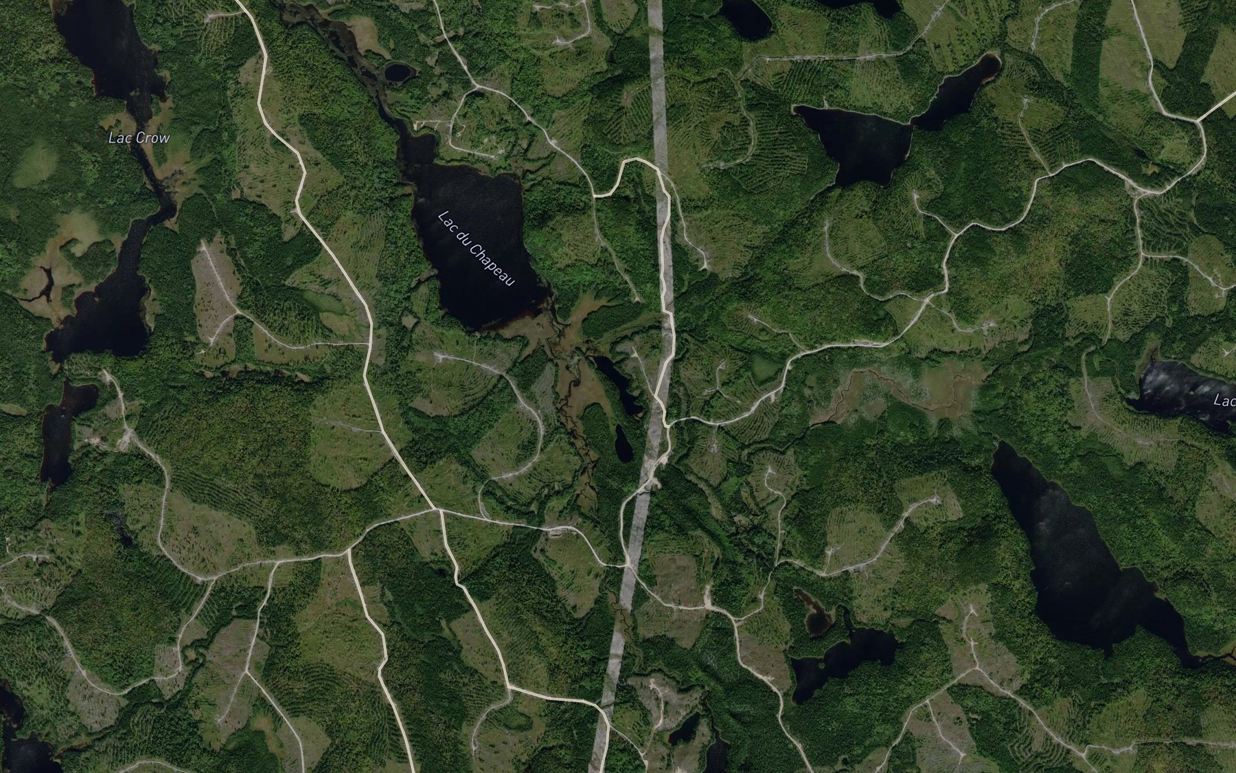 Satellite map of the Lac Bristol