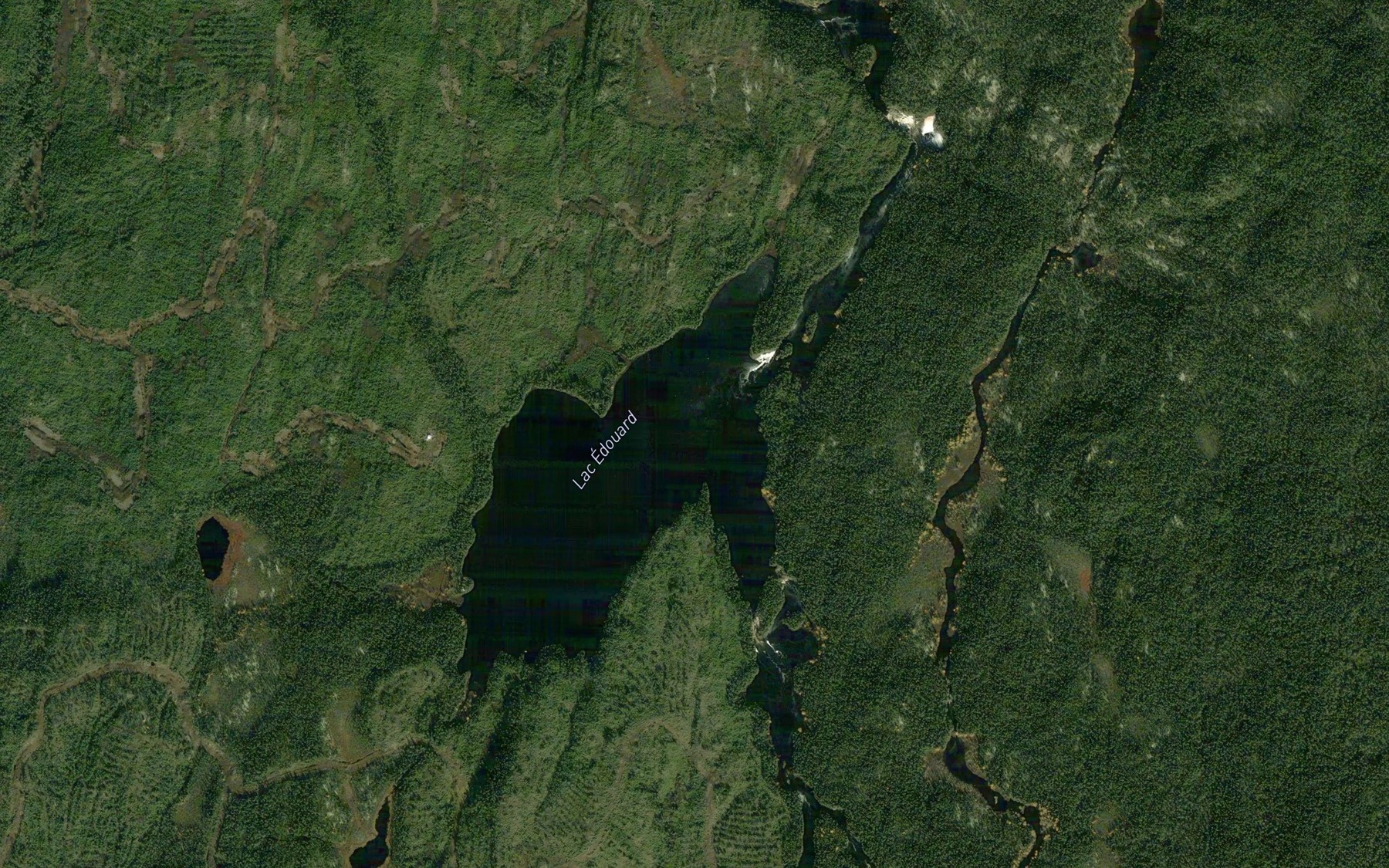 Satellite map of the Lac Edouard