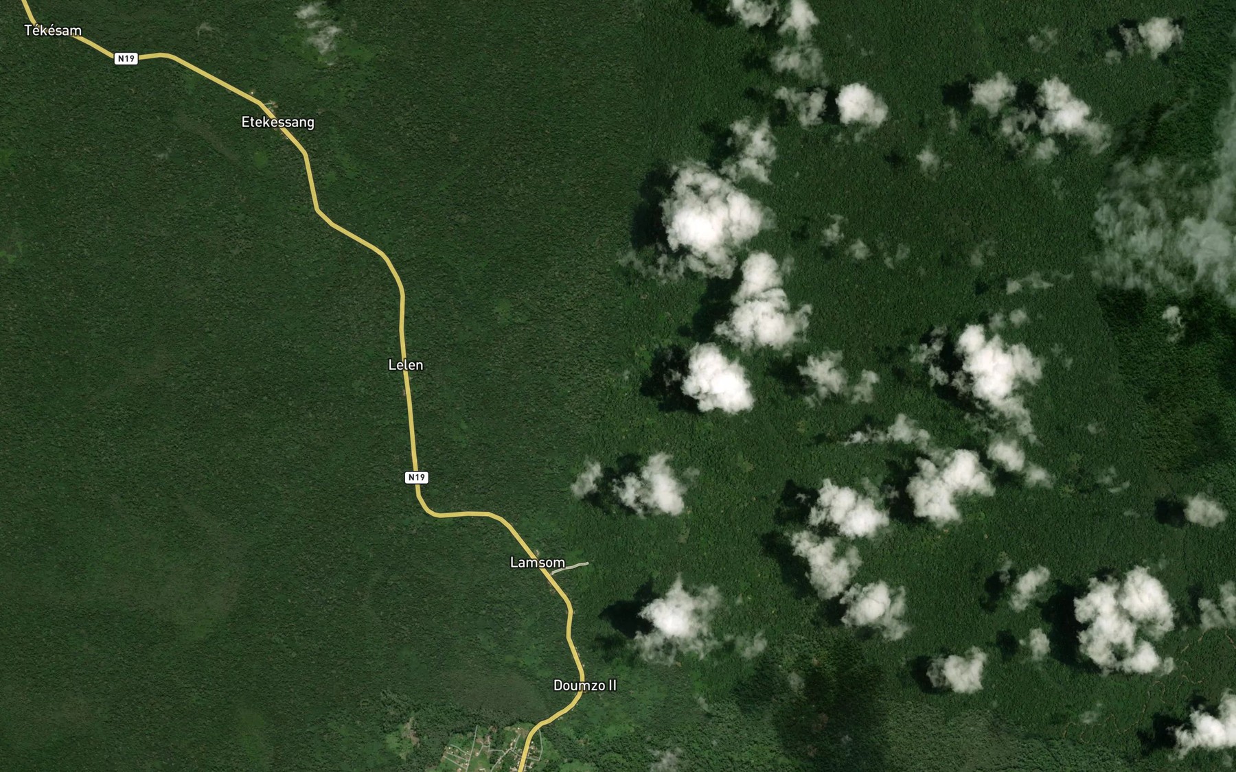 Satellite map of the Momebol