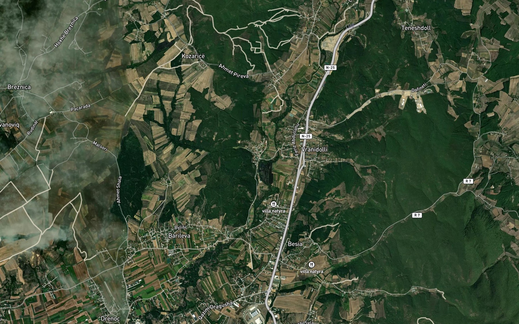 Satellite map of the Proni i Mal