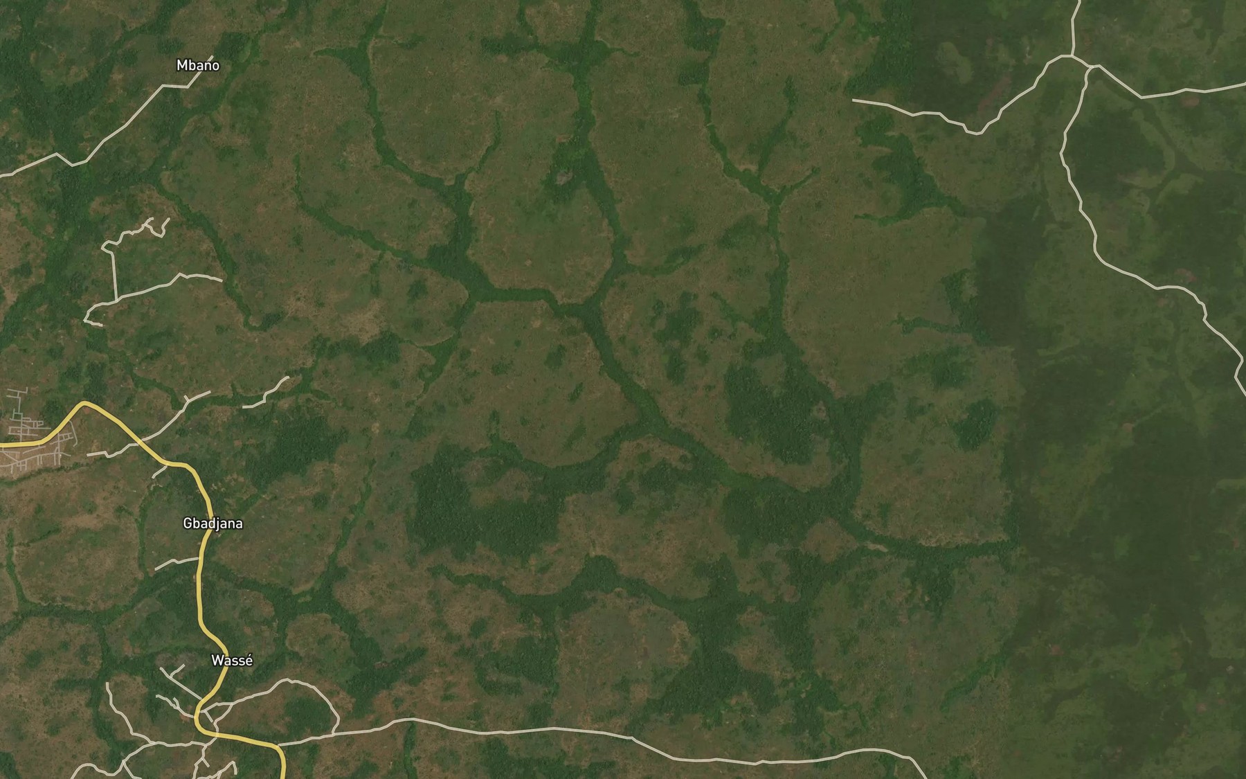 Satellite map of the Bege