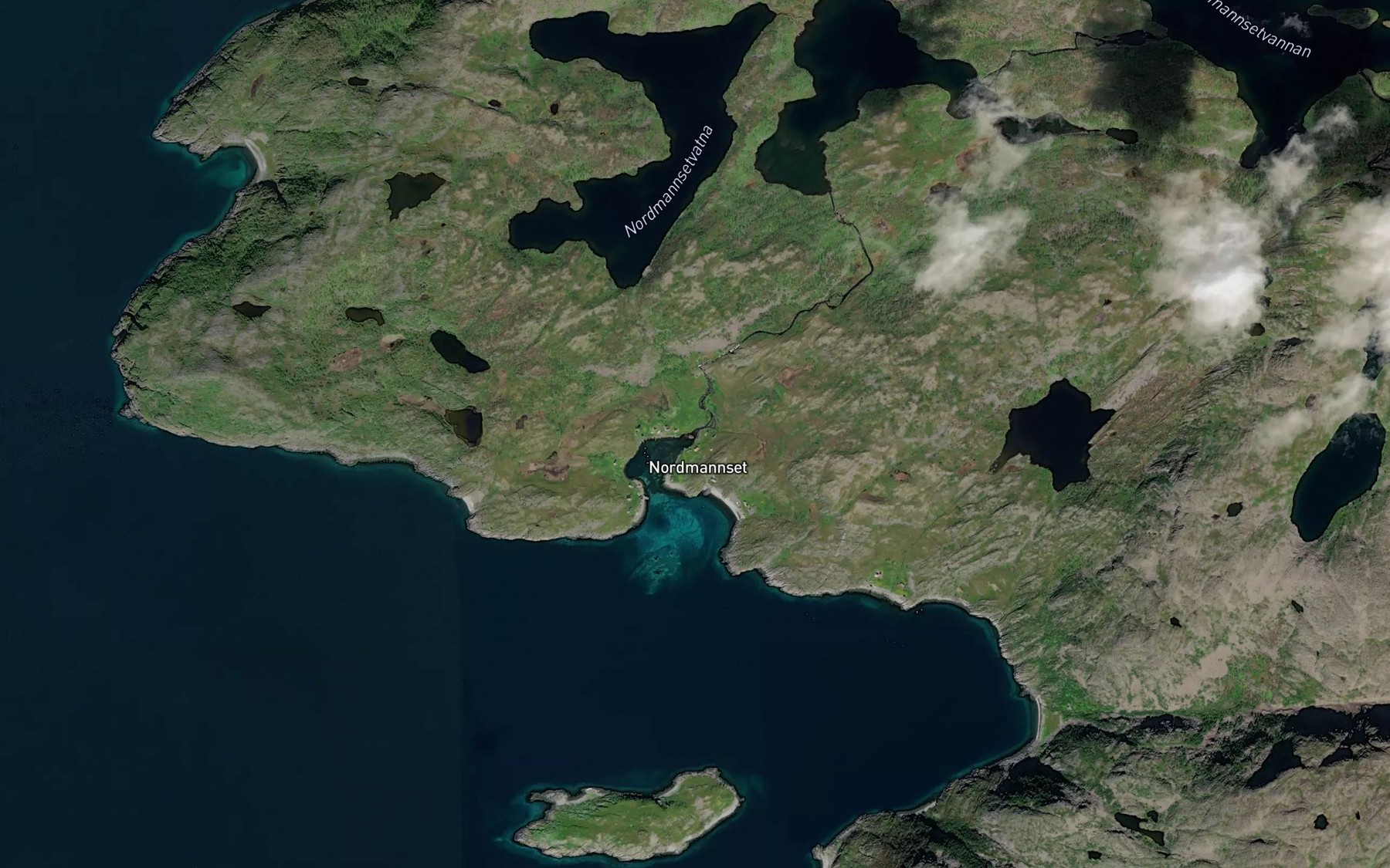 Satellite map of the Nordmannsetelva