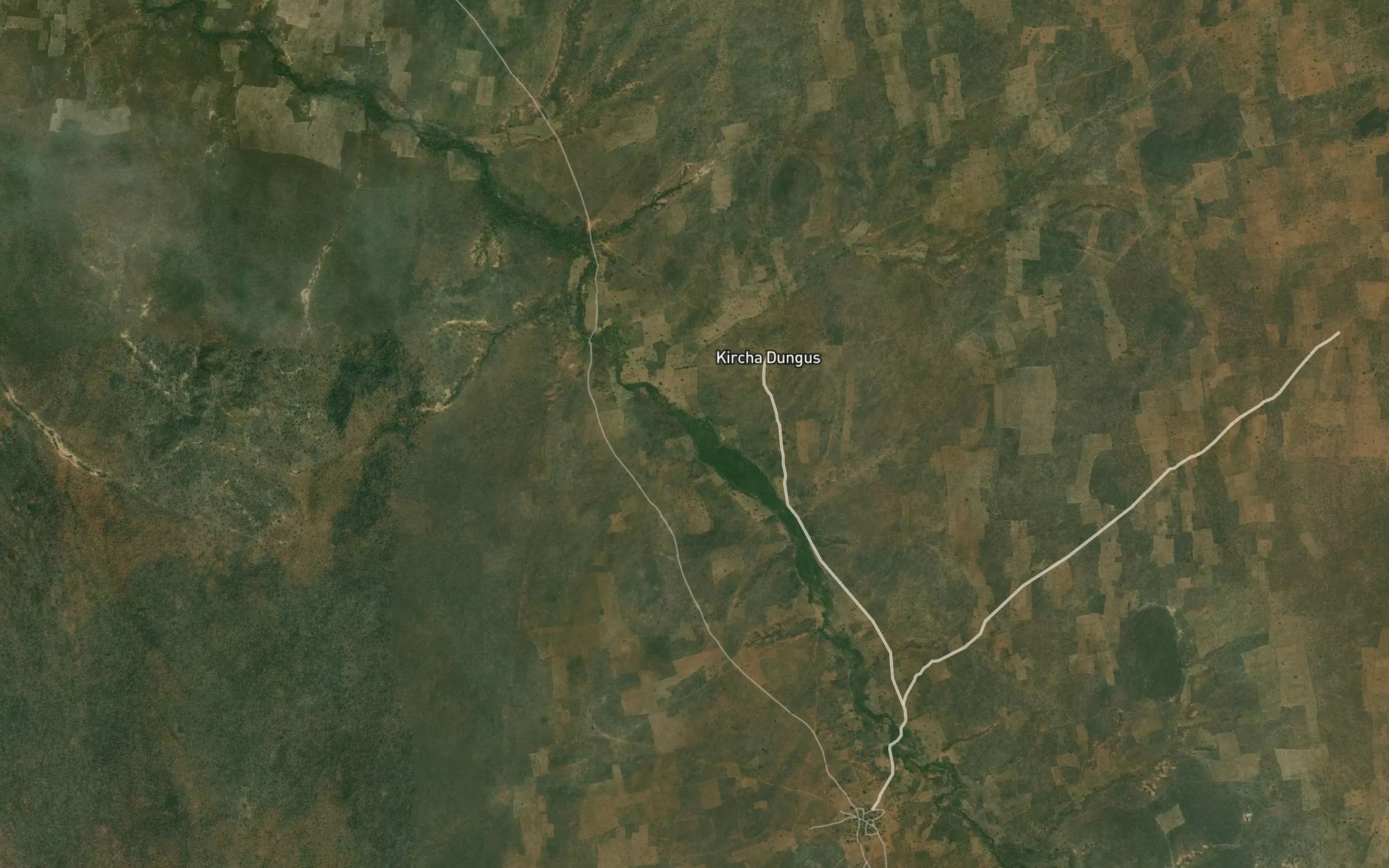 Satellite map of the River Kwantara