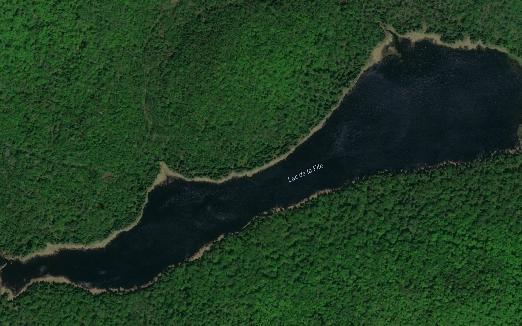 Satellite map of the Lac de la File