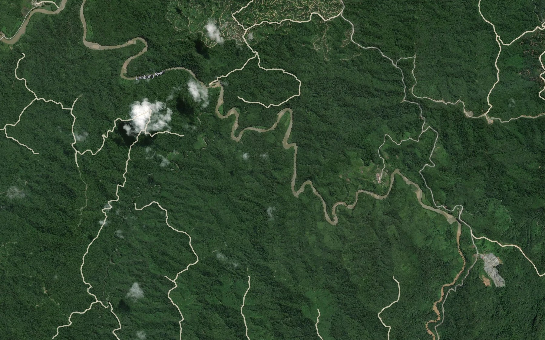 Satellite map of the Sungai Setuan