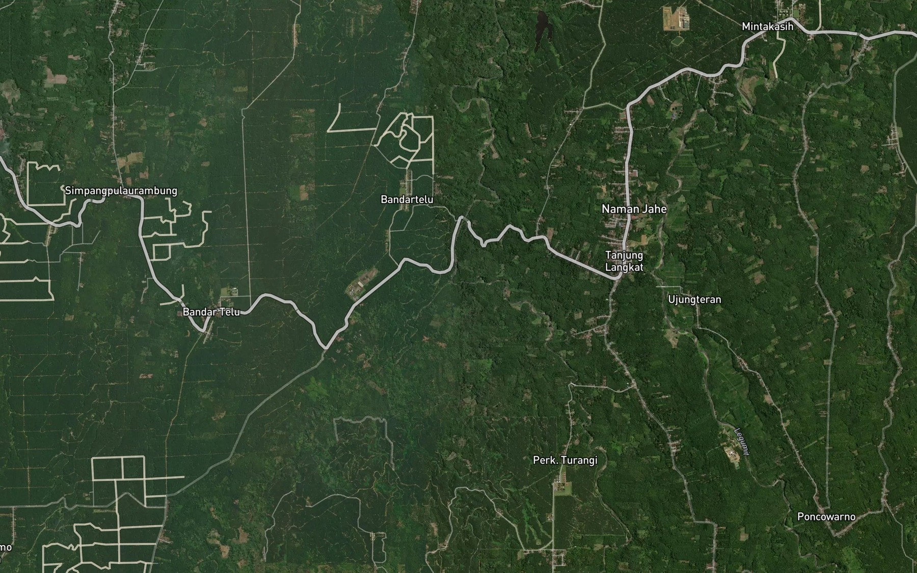 Satellite map of the Lao Gambir