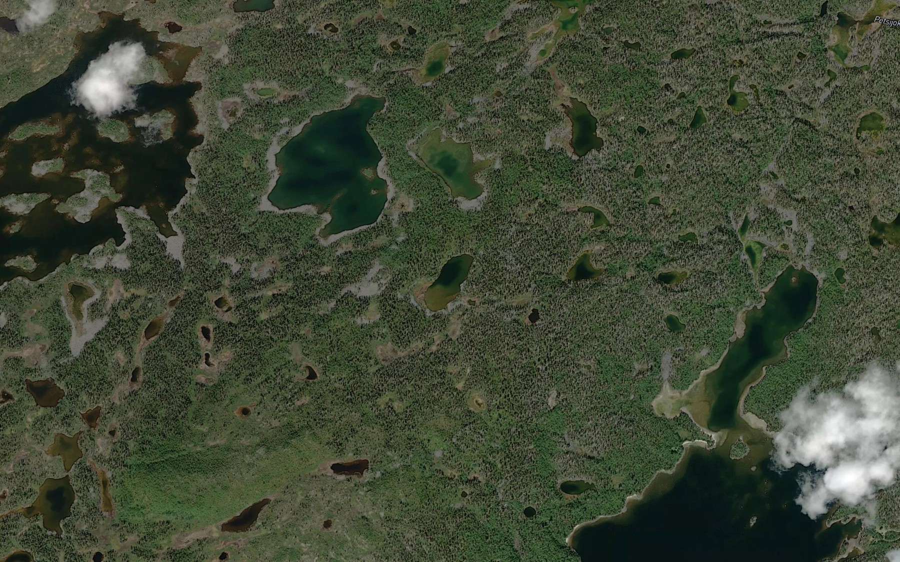 Satellite map of the Kuikkalampi