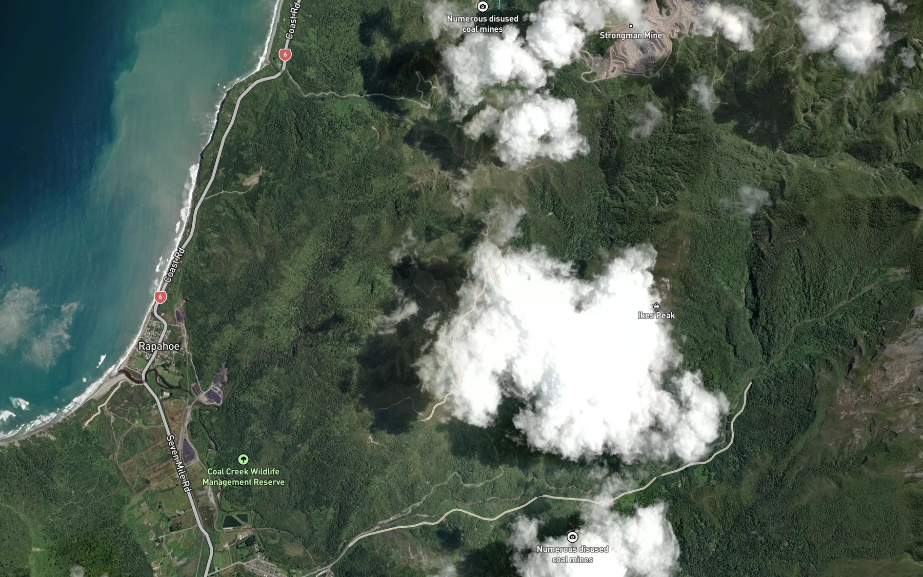 Satellite map of the Spring Creek