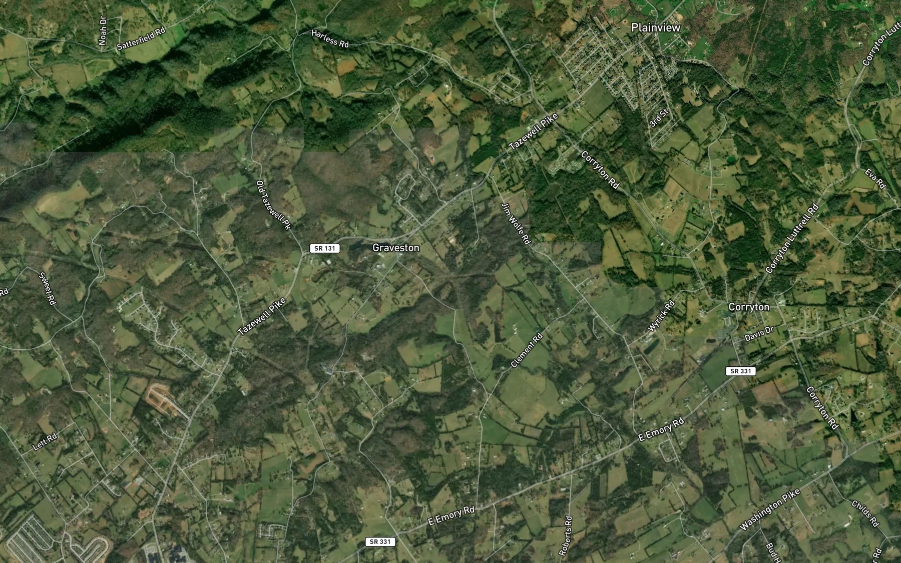 Satellite map of the Tabler Branch