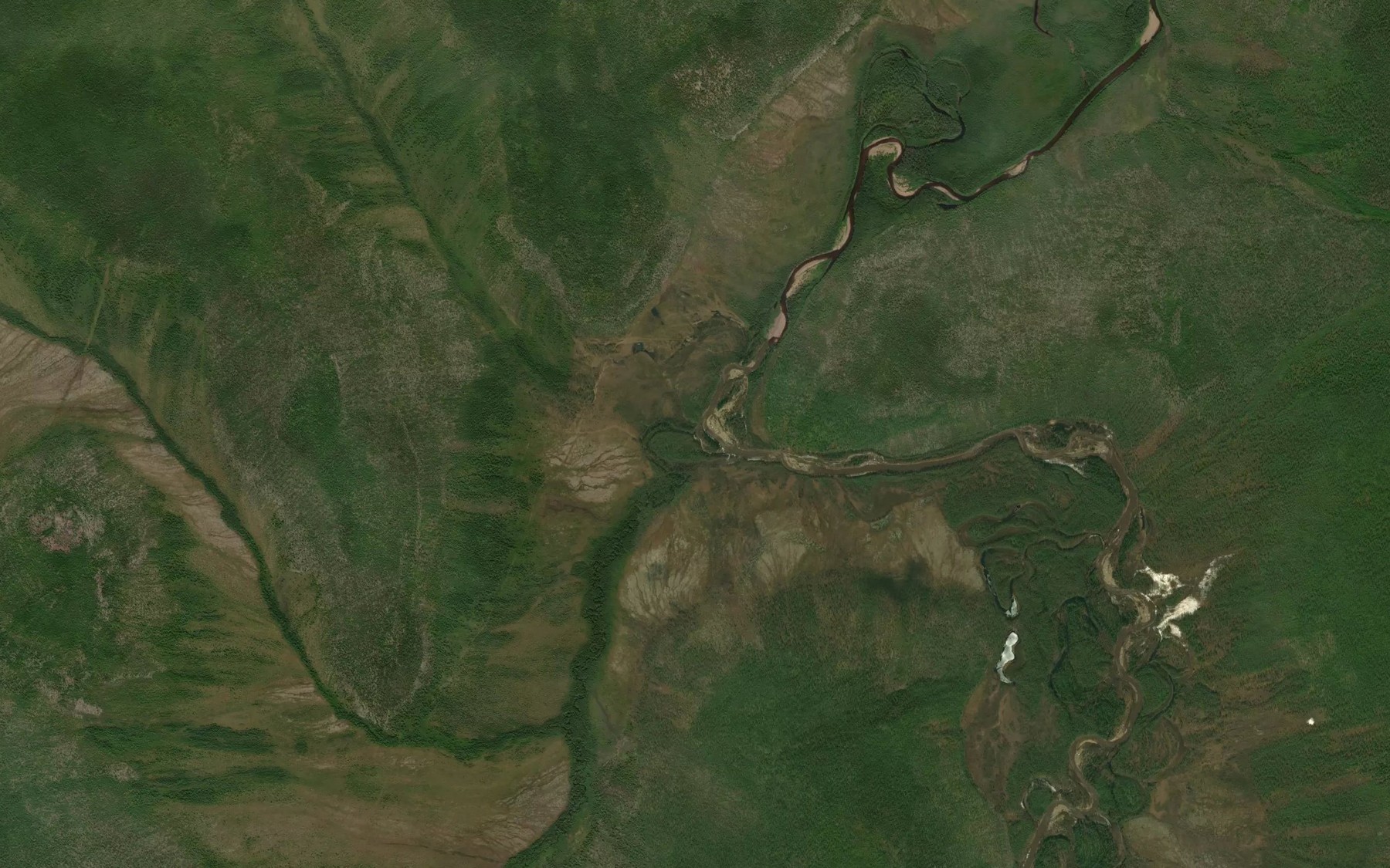 Satellite map of the Ugayan