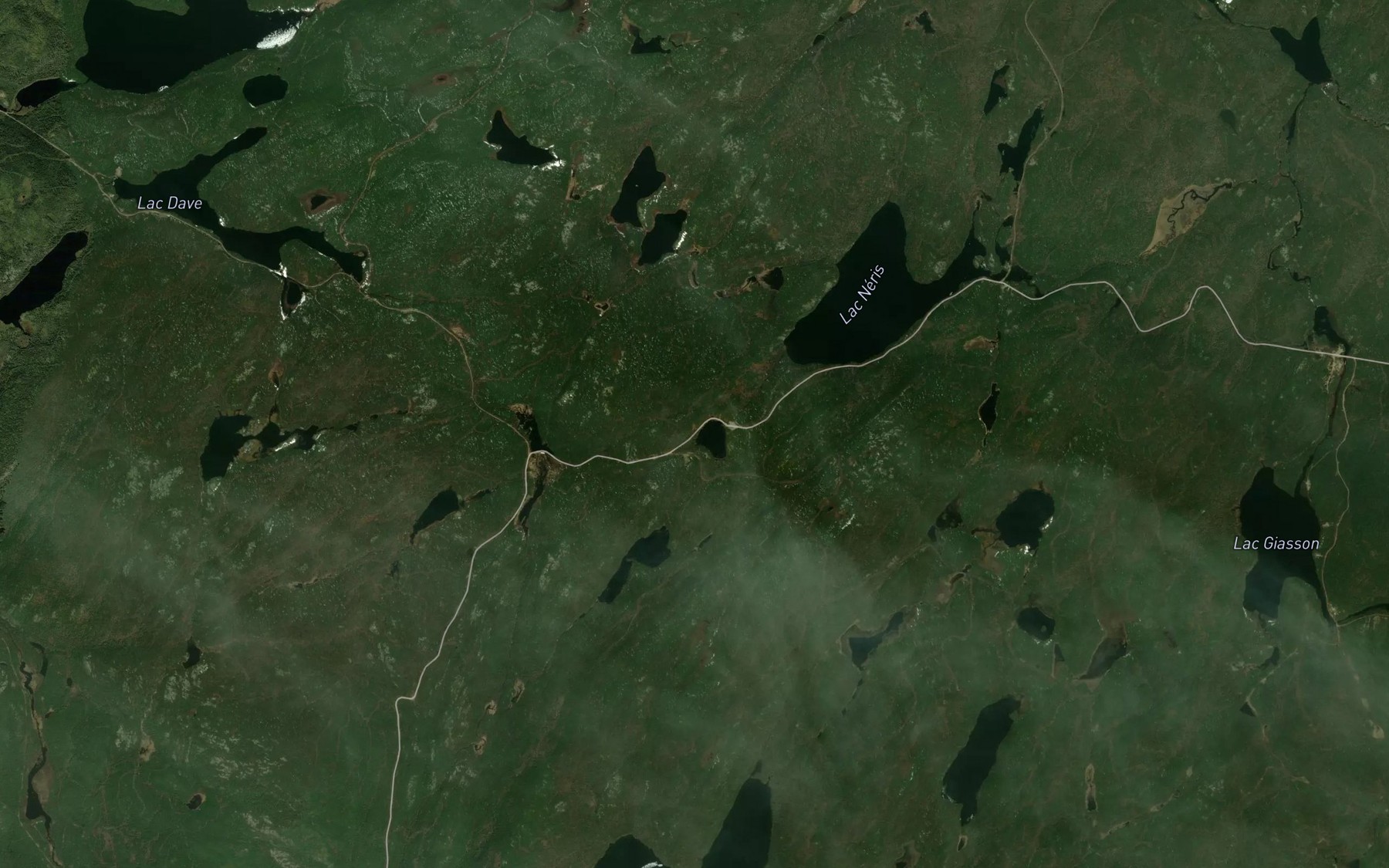 Satellite map of the Lac de la Framee