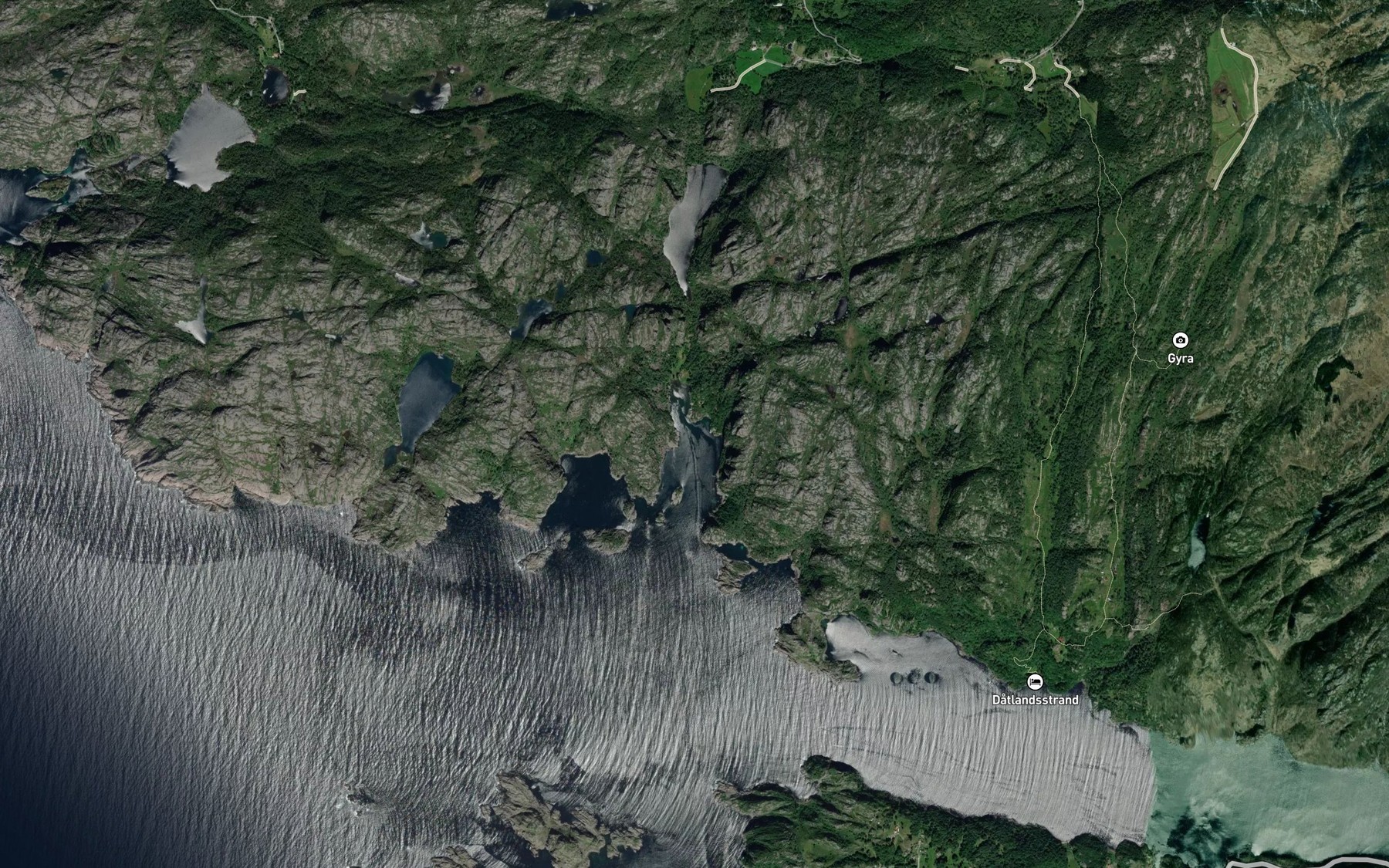 Satellite map of the Stovika