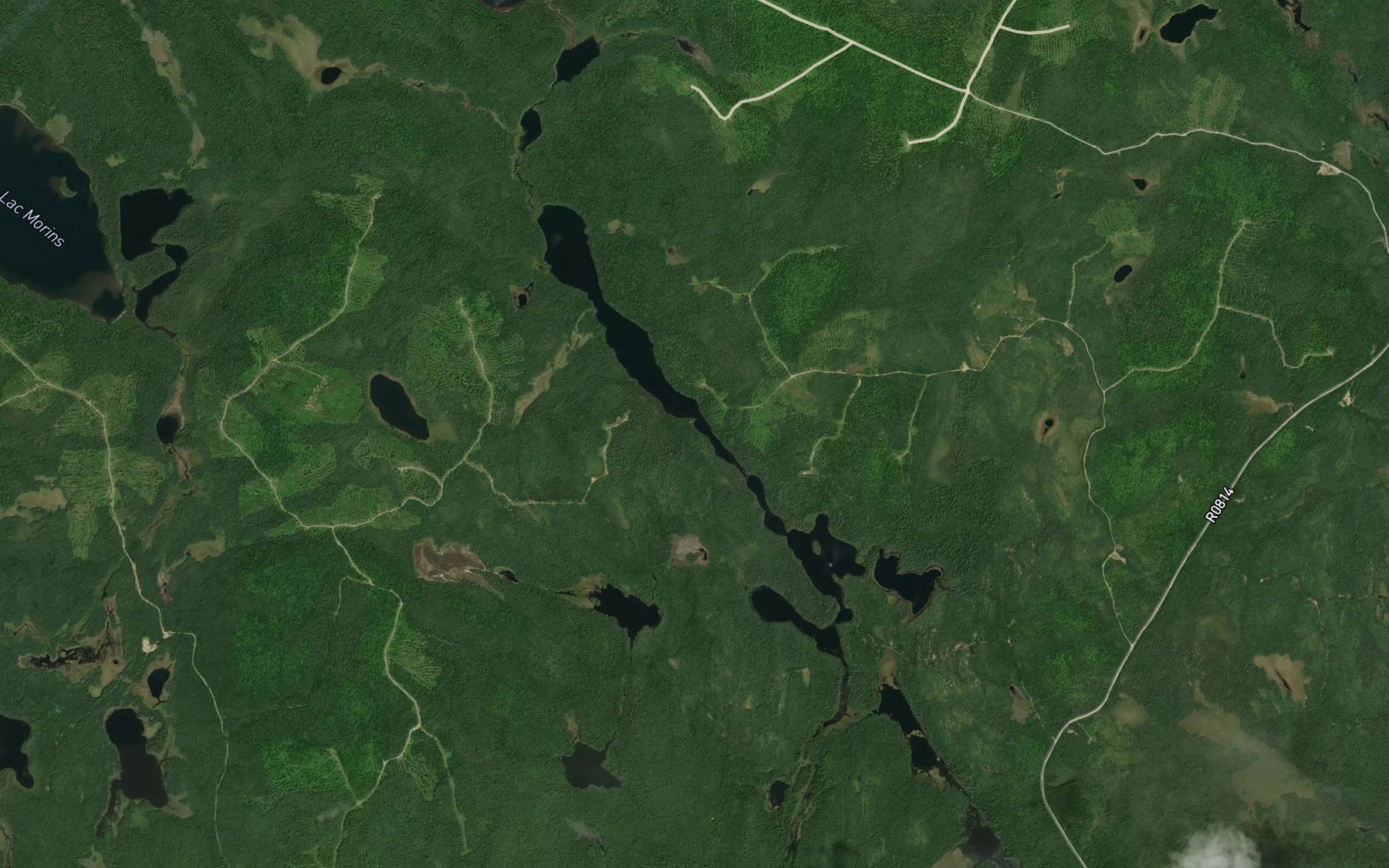 Satellite map of the Lac Line