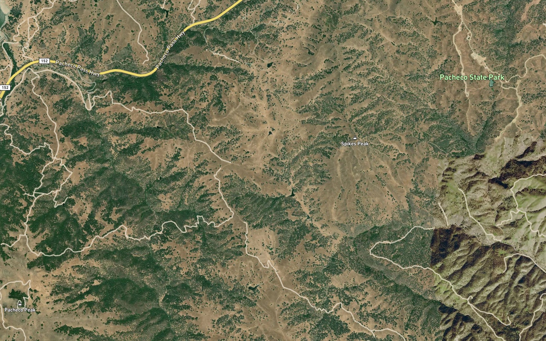 Satellite map of the Lucky Spring