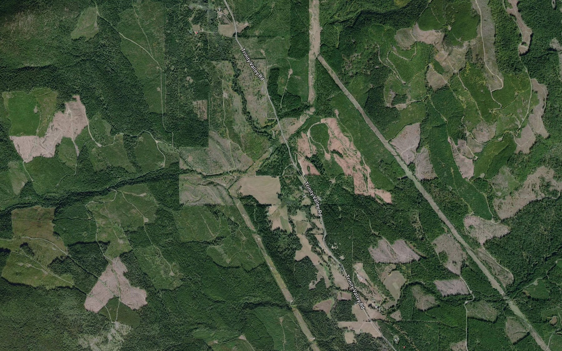 Satellite map of the Vlem Creek