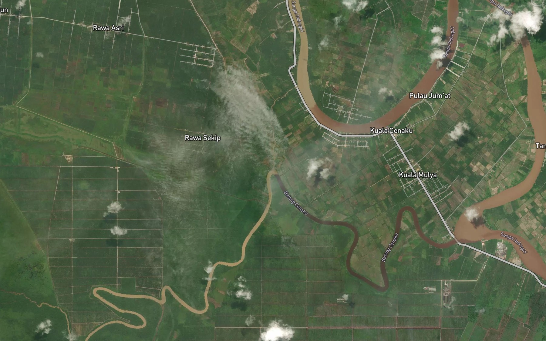 Satellite map of the Sungai Ampat