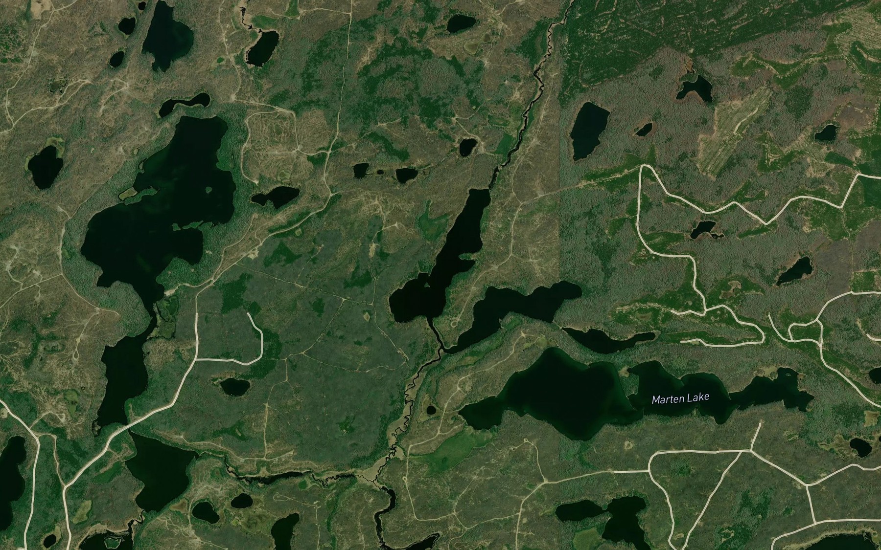 Satellite map of the Oriole Lake
