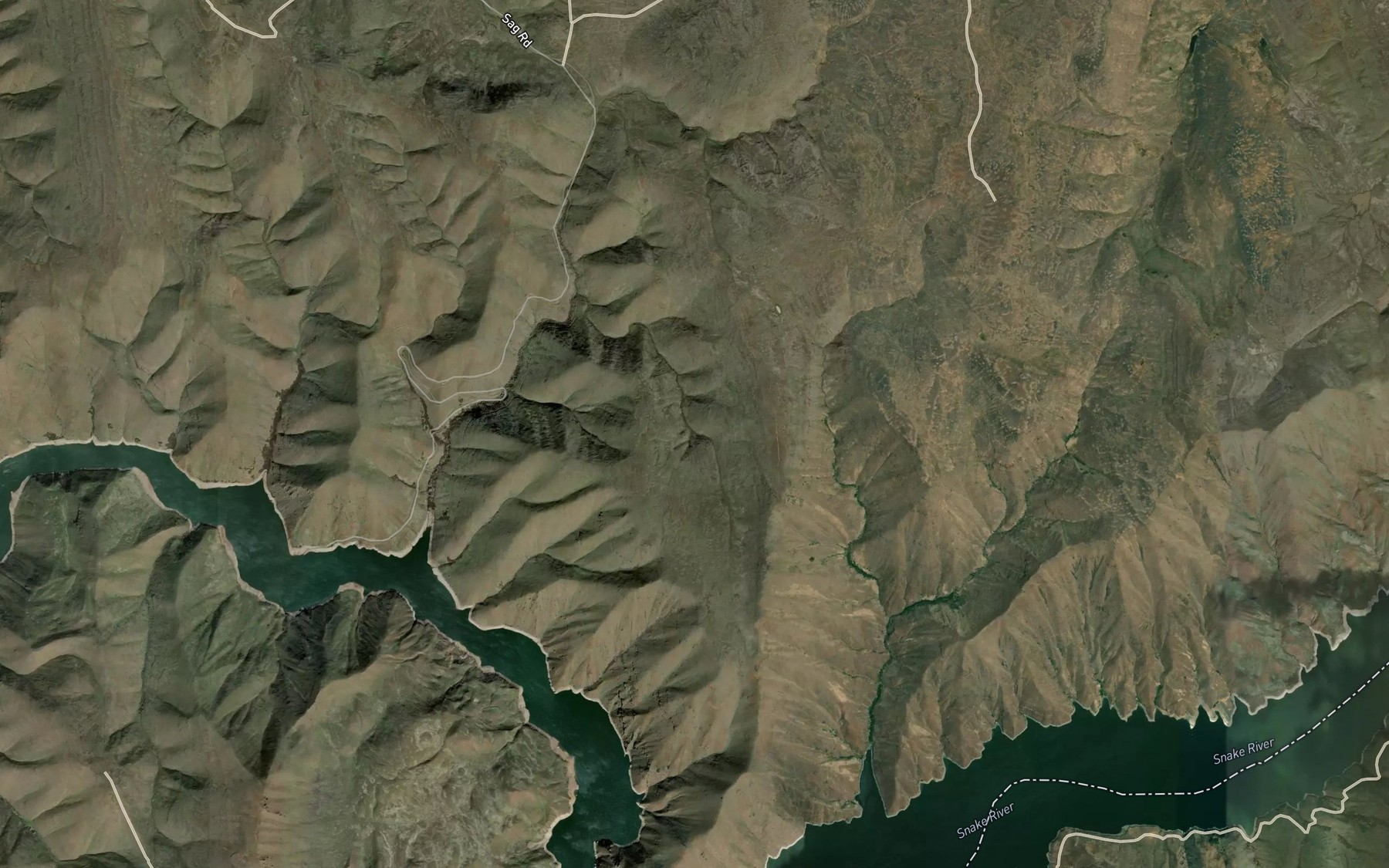 Satellite map of the Timber Canyon Waterhole
