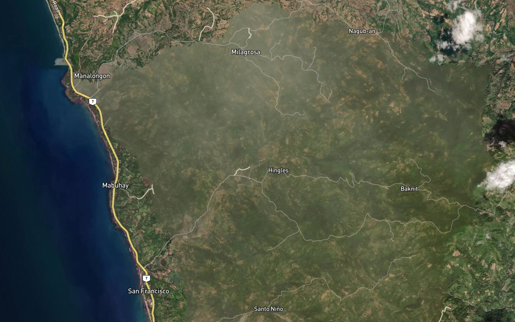 Satellite map of the San Francisco River