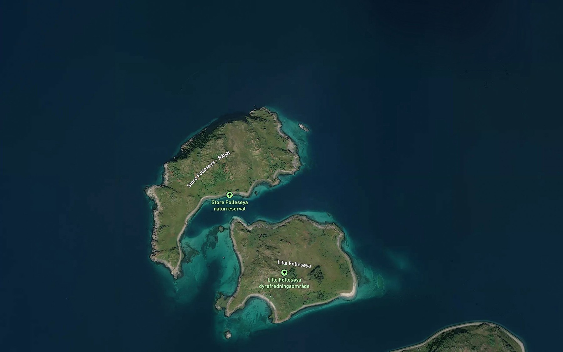Satellite map of the Hoeghbergbukta