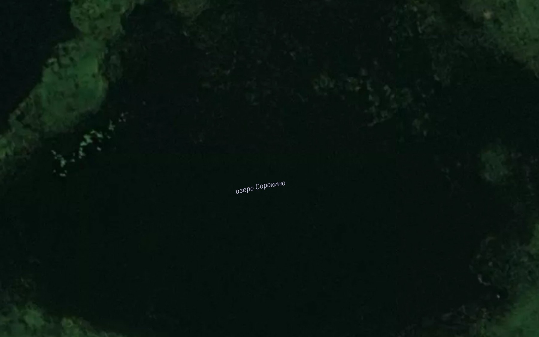 Satellite map of the Ozero Sorokino