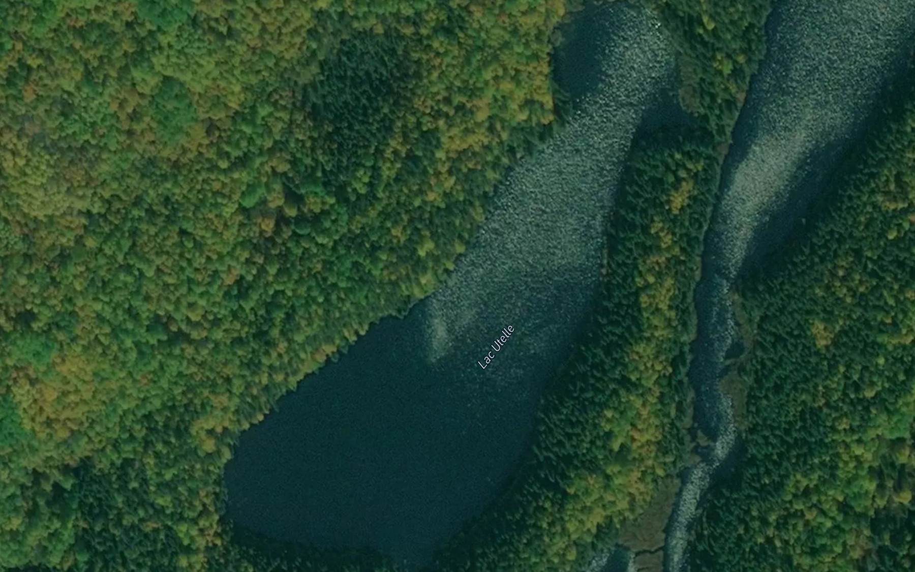 Satellite map of the Lac Utelle