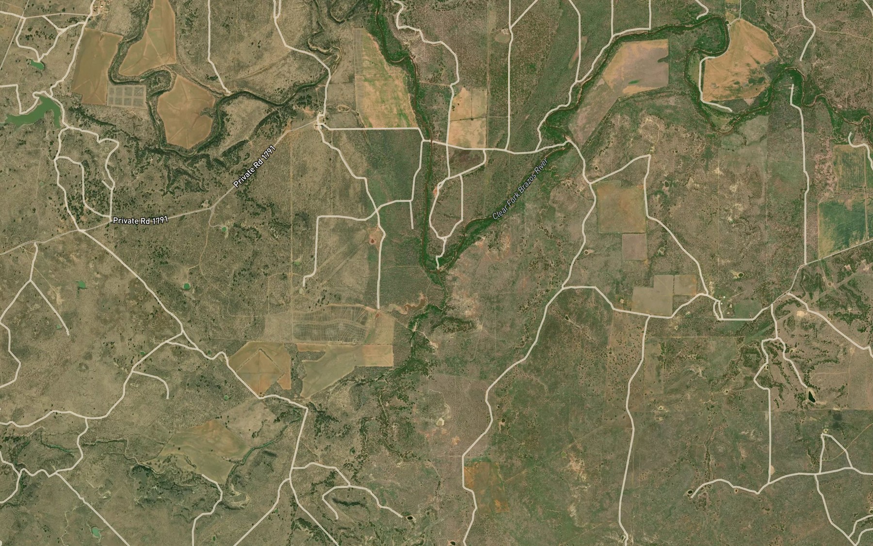 Satellite map of the Foyle Creek