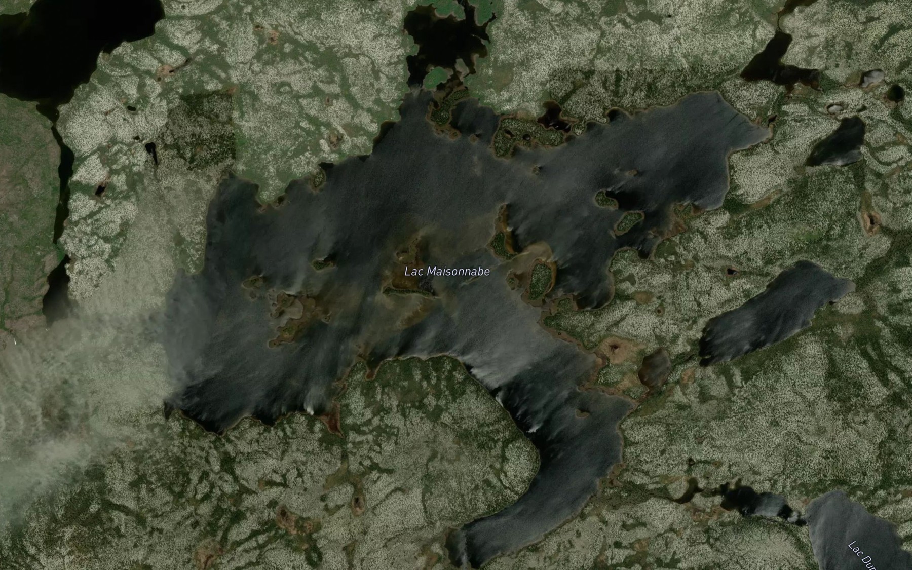 Satellite map of the Lac Maisonnabe