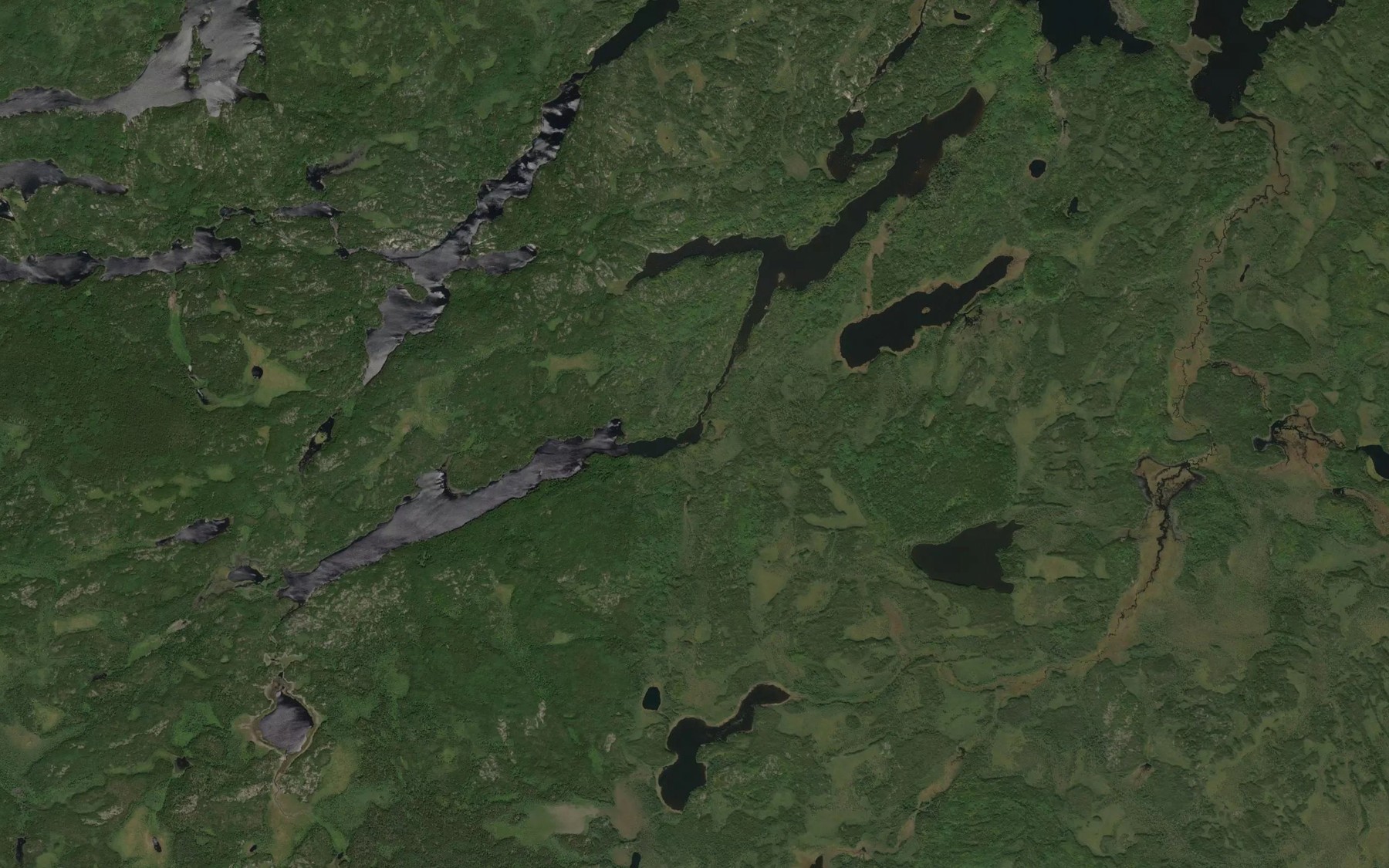 Satellite map of the Bate Lake