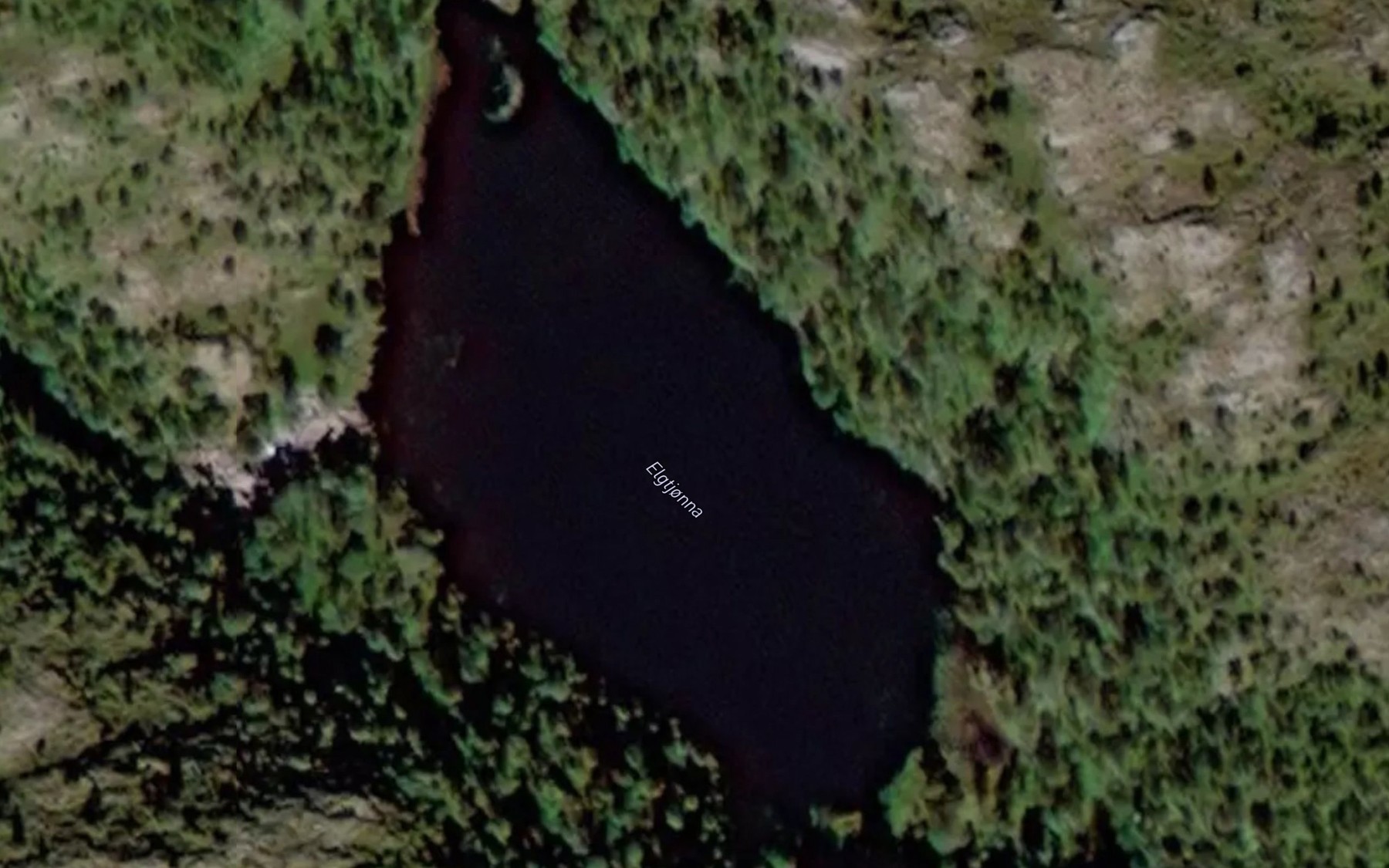 Satellite map of the Elgtjonna