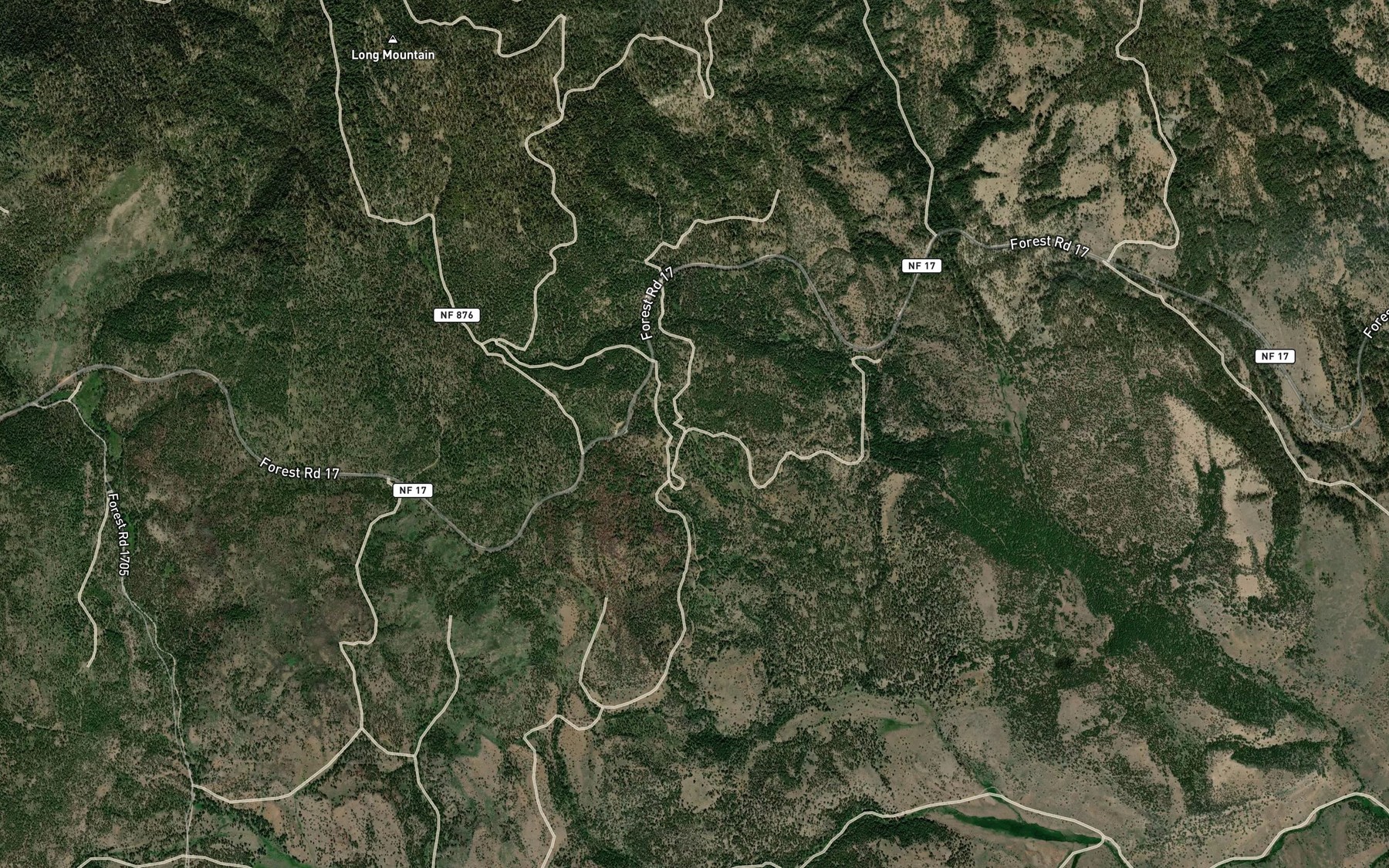 Satellite map of the Holdout Spring