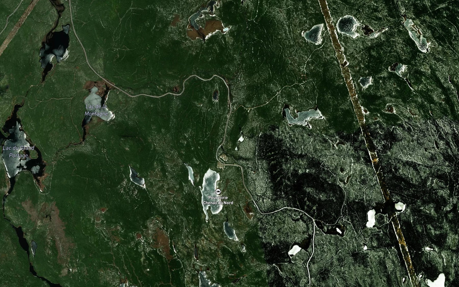Satellite map of the Lac Buck