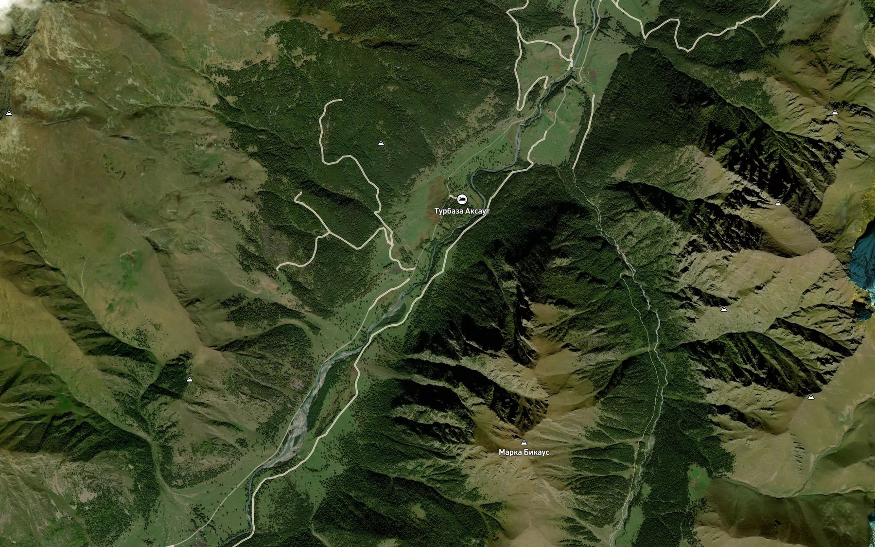 Satellite map of the Oblchad
