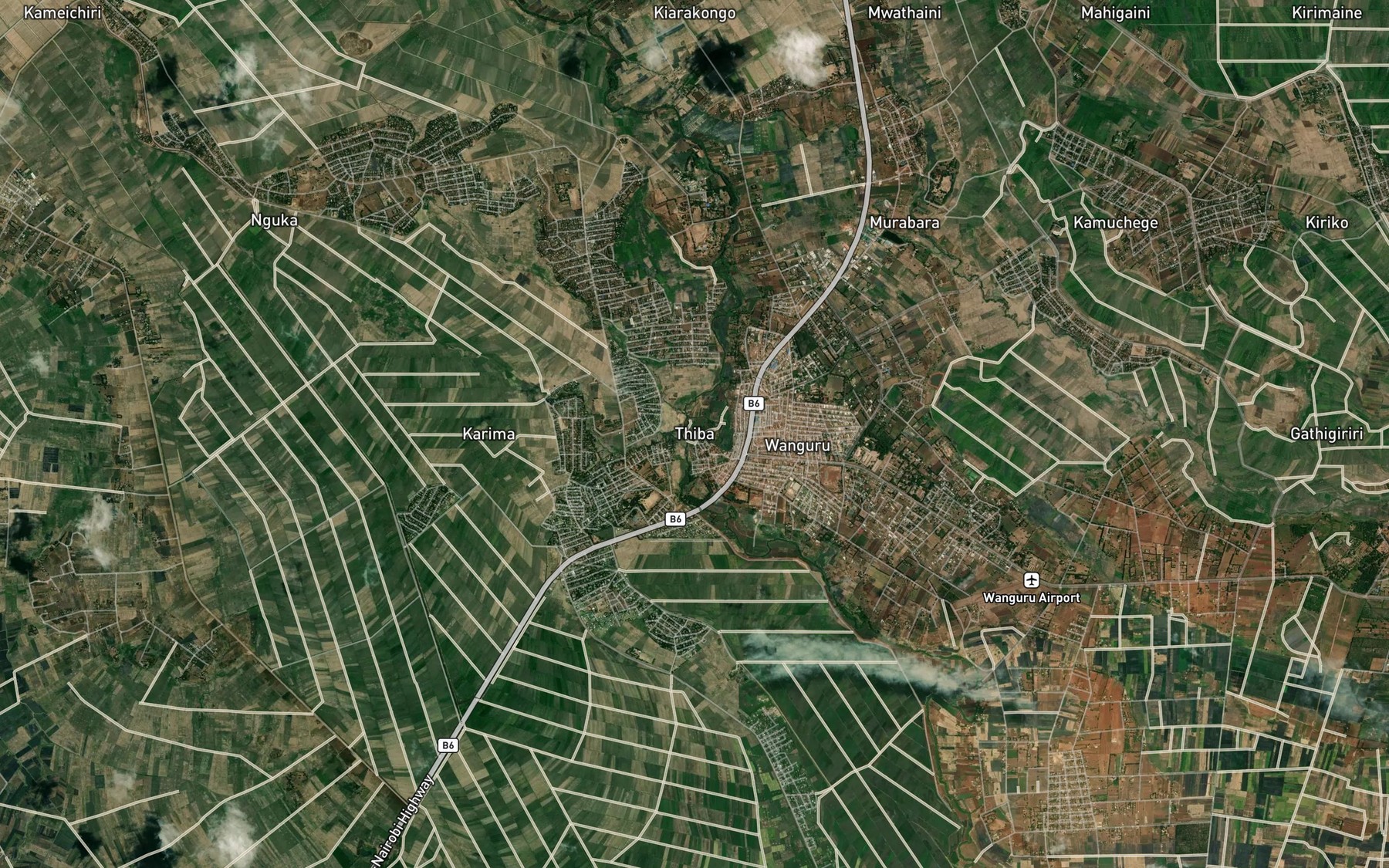 Satellite map of the Mukou
