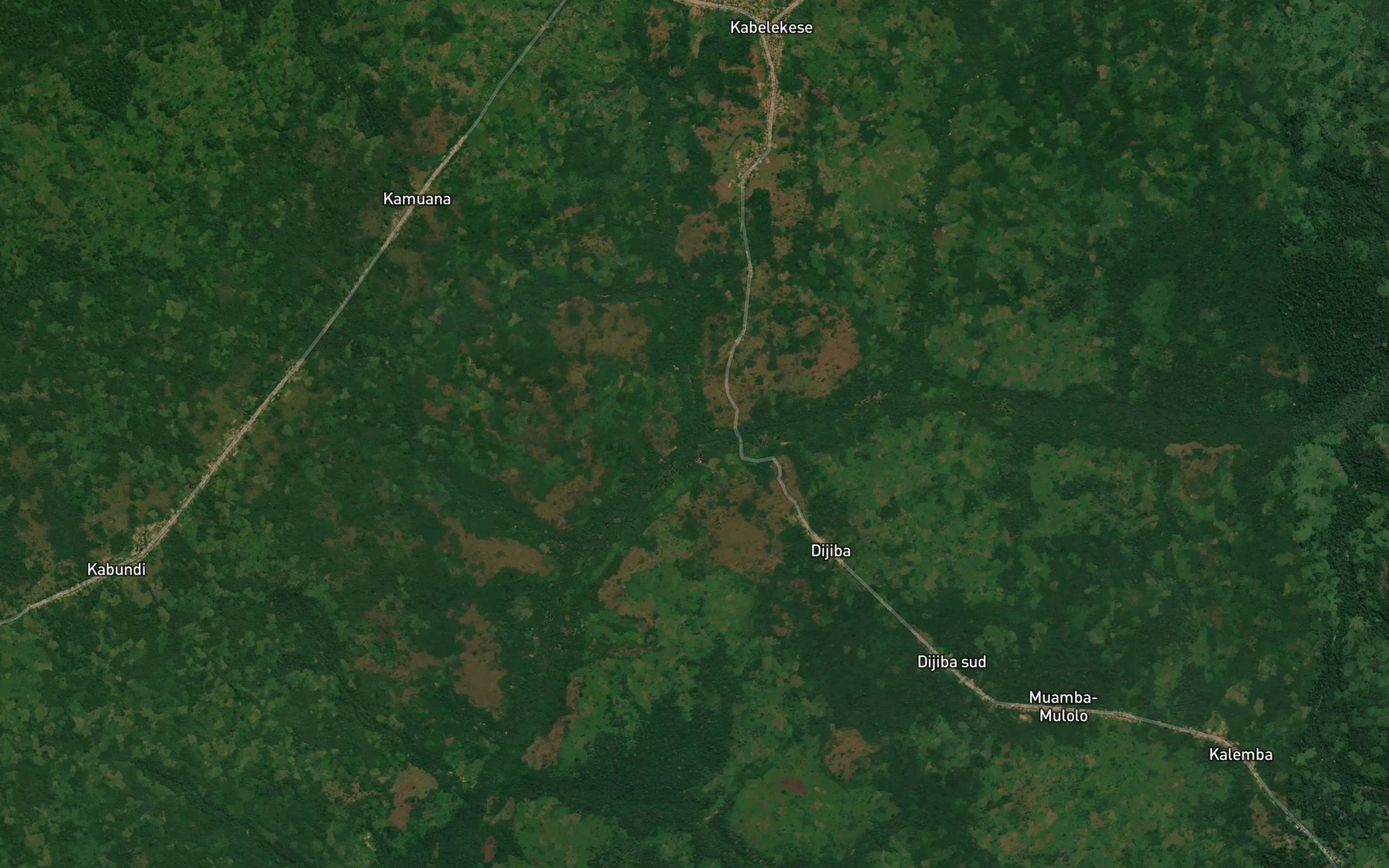 Satellite map of the Kubelekese